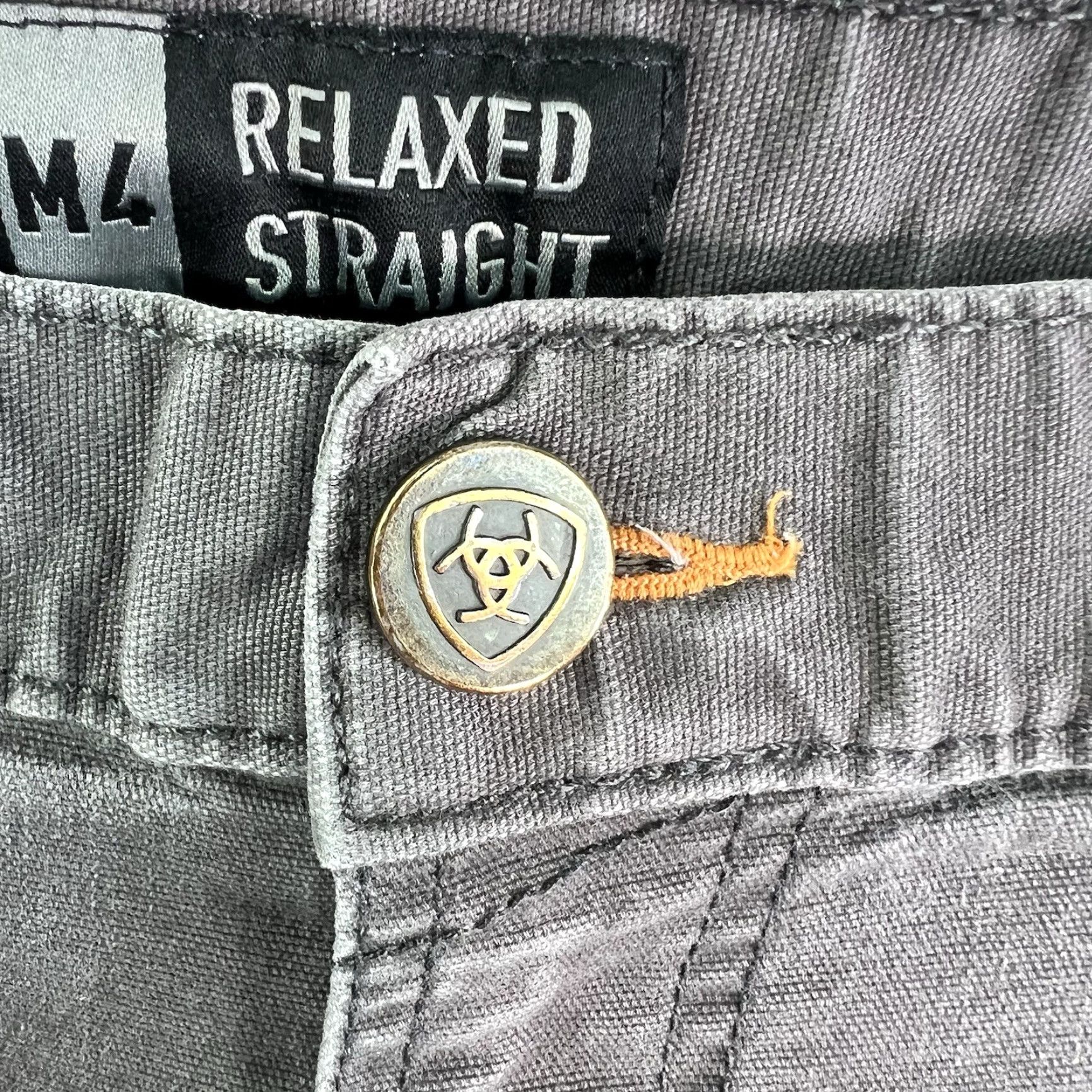 Ariat ARIAT M4 Rebar Relaxed Straight Workwear Cargo Pants Jeans SZ 38 Mens Gray 39X28 Size US 38 / EU 54 - 5 Thumbnail