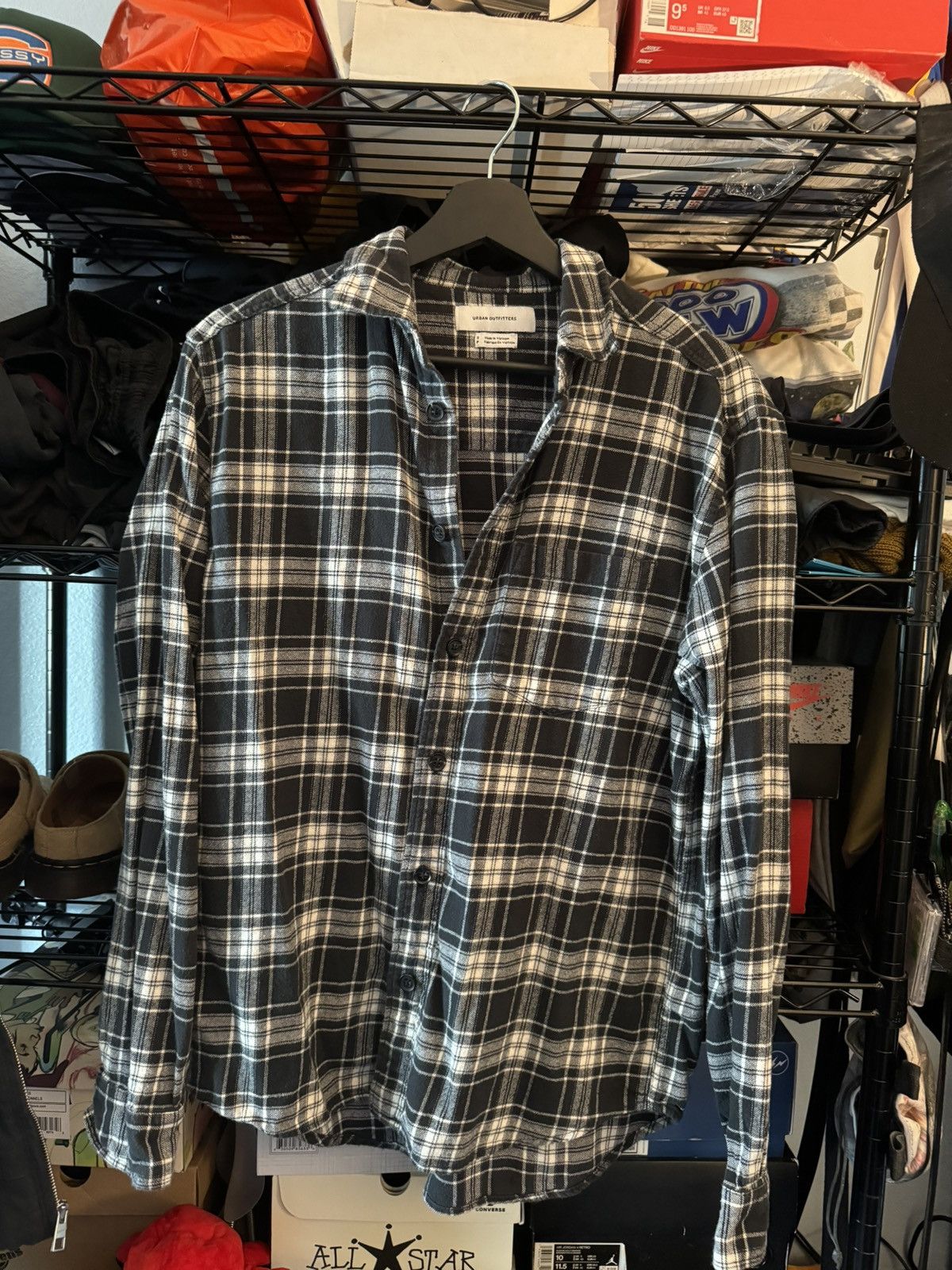 Urban Outfitters Black and White Flannel Size US S / EU 44-46 / 1 - 1 Thumbnail