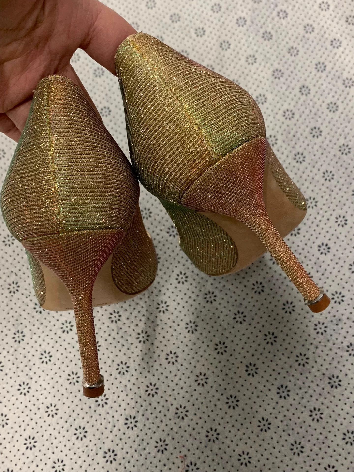 Manolo Blahnik MB color gradient square-diamond heels 35.5 unused Size US 4.5 / IT 34.5 - 4 Thumbnail