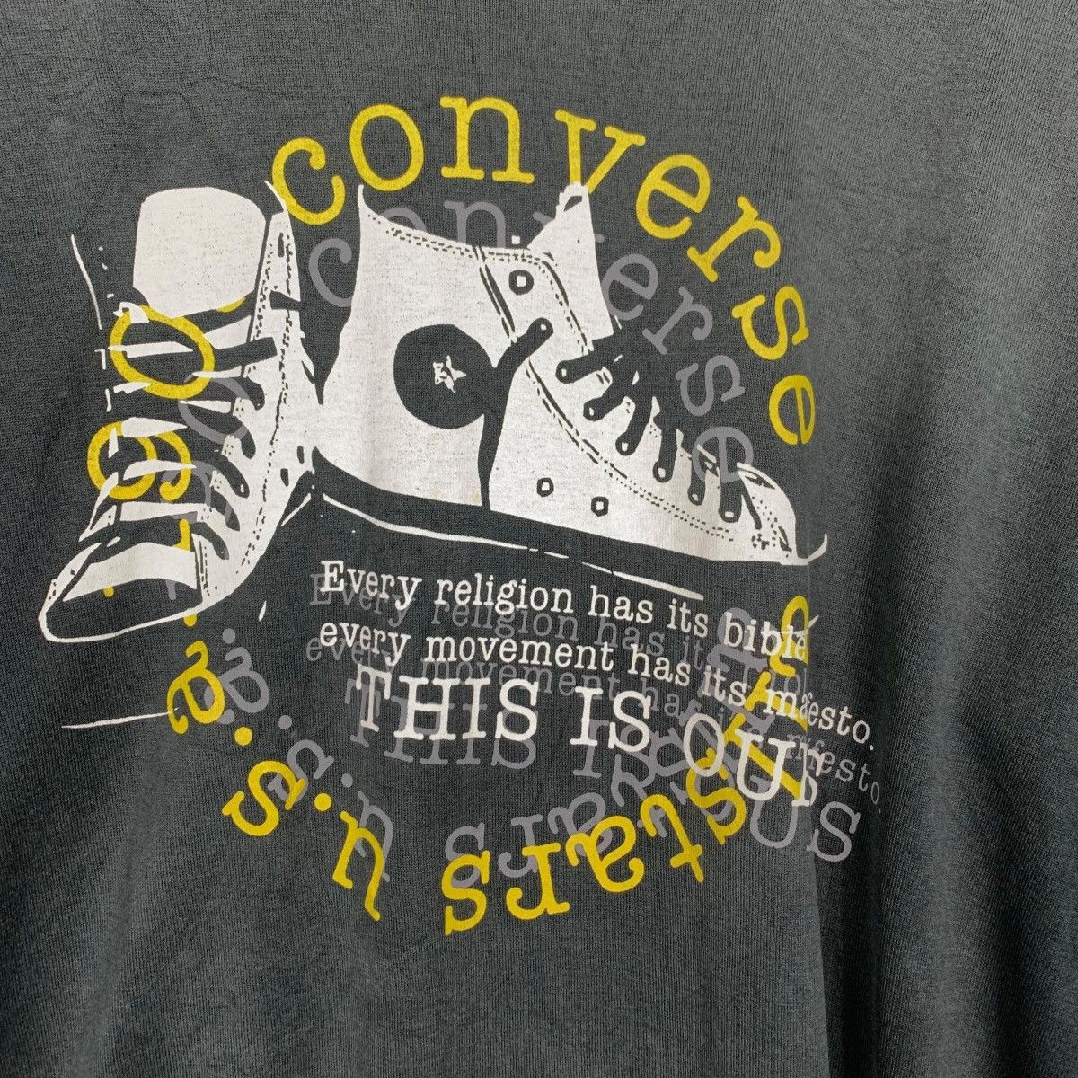 Converse CONVERSE Big Logo Graphic Long Sleeve Tees #2849-C128 Size US L / EU 52-54 / 3 - 5 Thumbnail