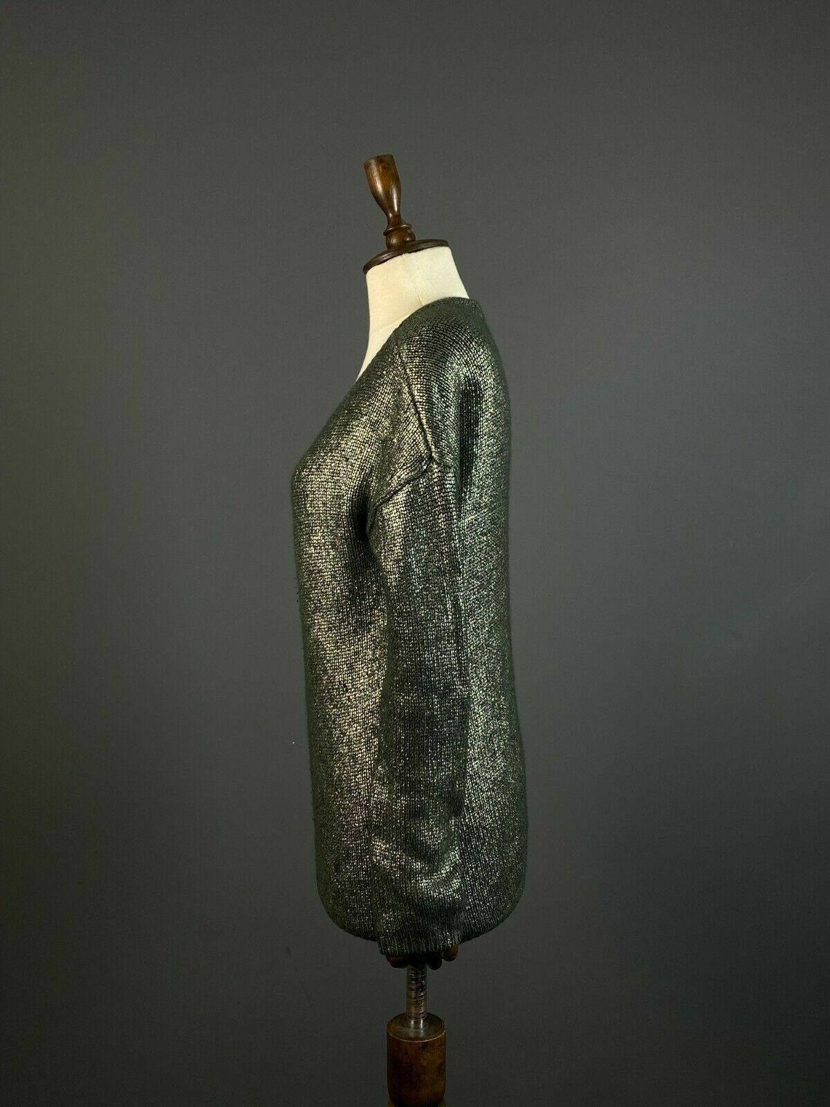 Designer Ladies FFC Khaki Green Wool Warm Knit Sweater Size S / M Size M / US 6-8 / IT 42-44 - 5 Thumbnail