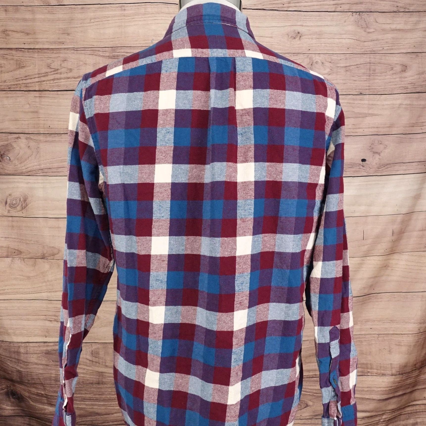 J.Crew J Crew Shirt Mens Medium Red Blue Plaid Flannel Classic Fit Long Sleeve Size US M / EU 48-50 / 2 - 4 Thumbnail