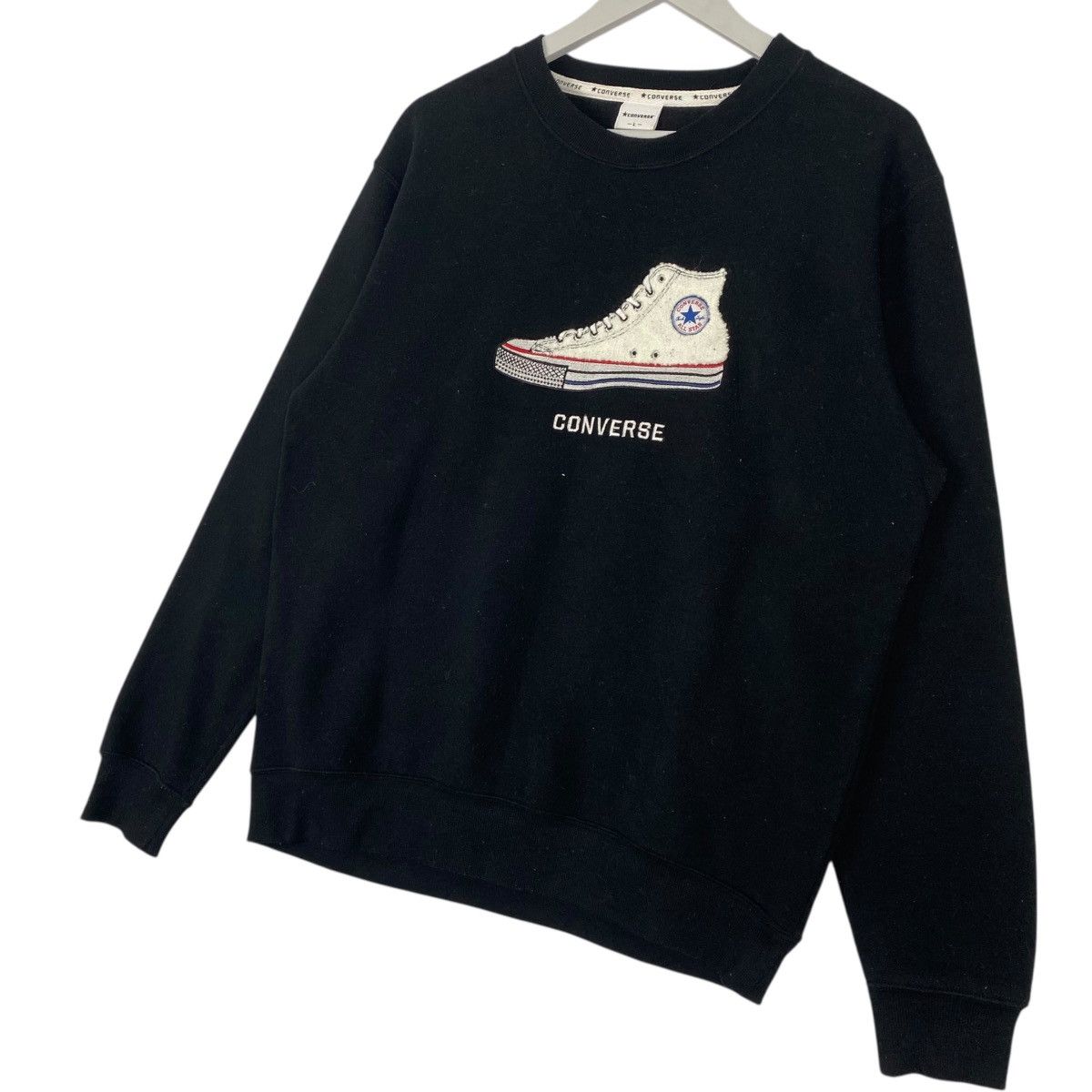 Other Vintage Converse All Star Big Printed Crewneck Sweatshirt Size US L / EU 52-54 / 3 - 2 Thumbnail