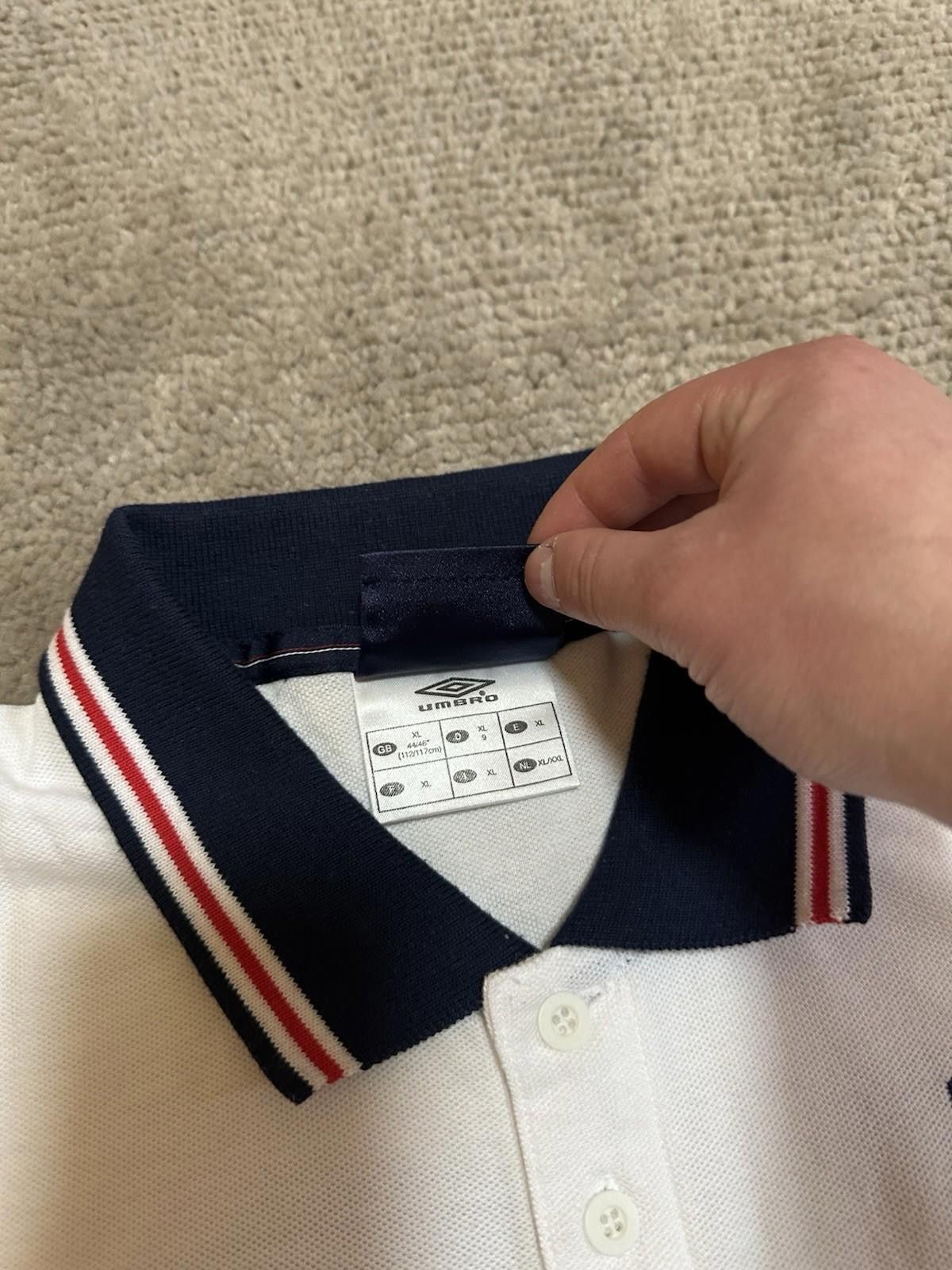 Umbro #10 ENGLAND BIGLOGO 90S VINTAGE SOCCER CHIEF KEEF BLOKECORE Size US XL / EU 56 / 4 - 6 Thumbnail