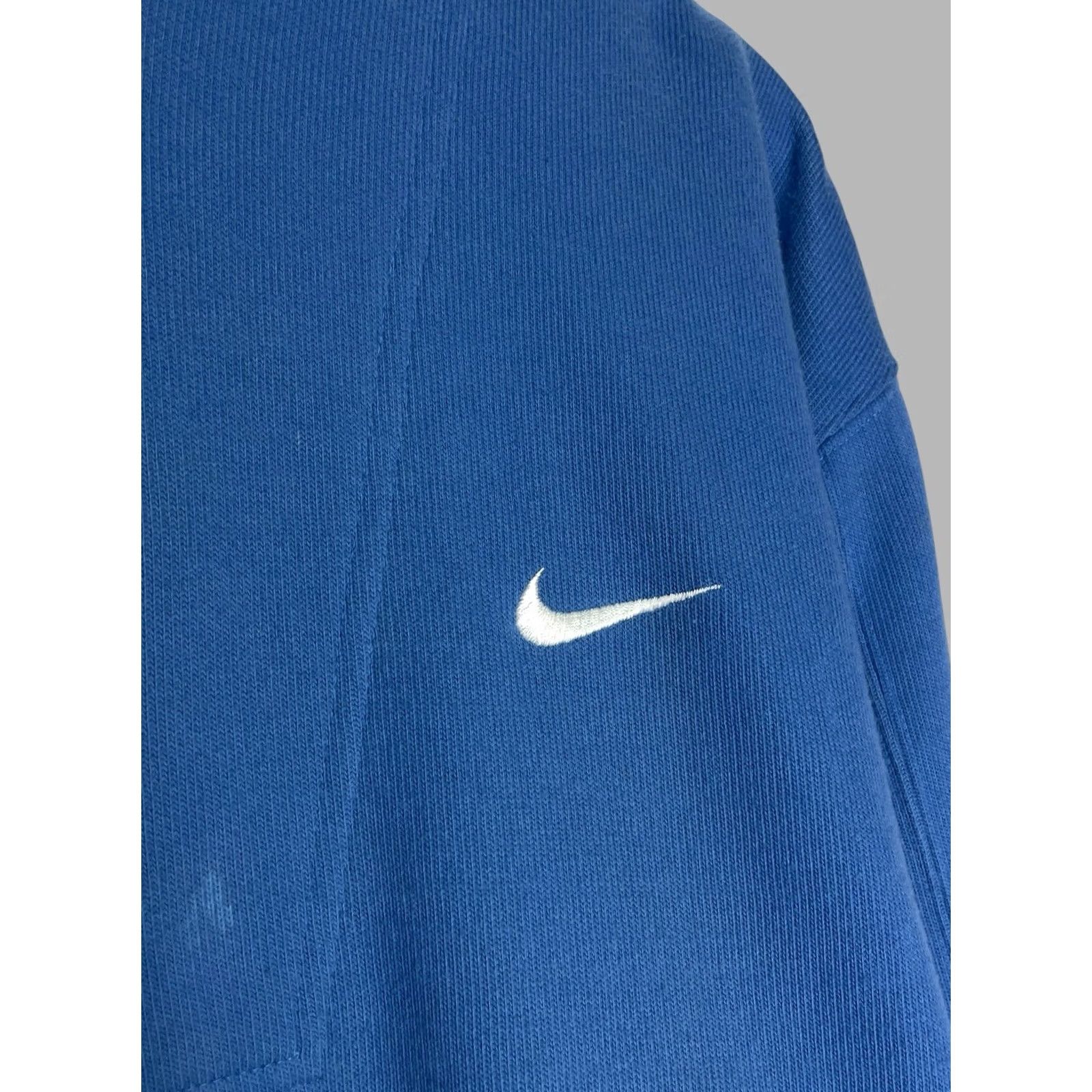 Nike Vintage Nike EHC Kloten 1/4 Zip Sweatshirt Blue Mens Pullover Size US L / EU 52-54 / 3 - 5 Thumbnail