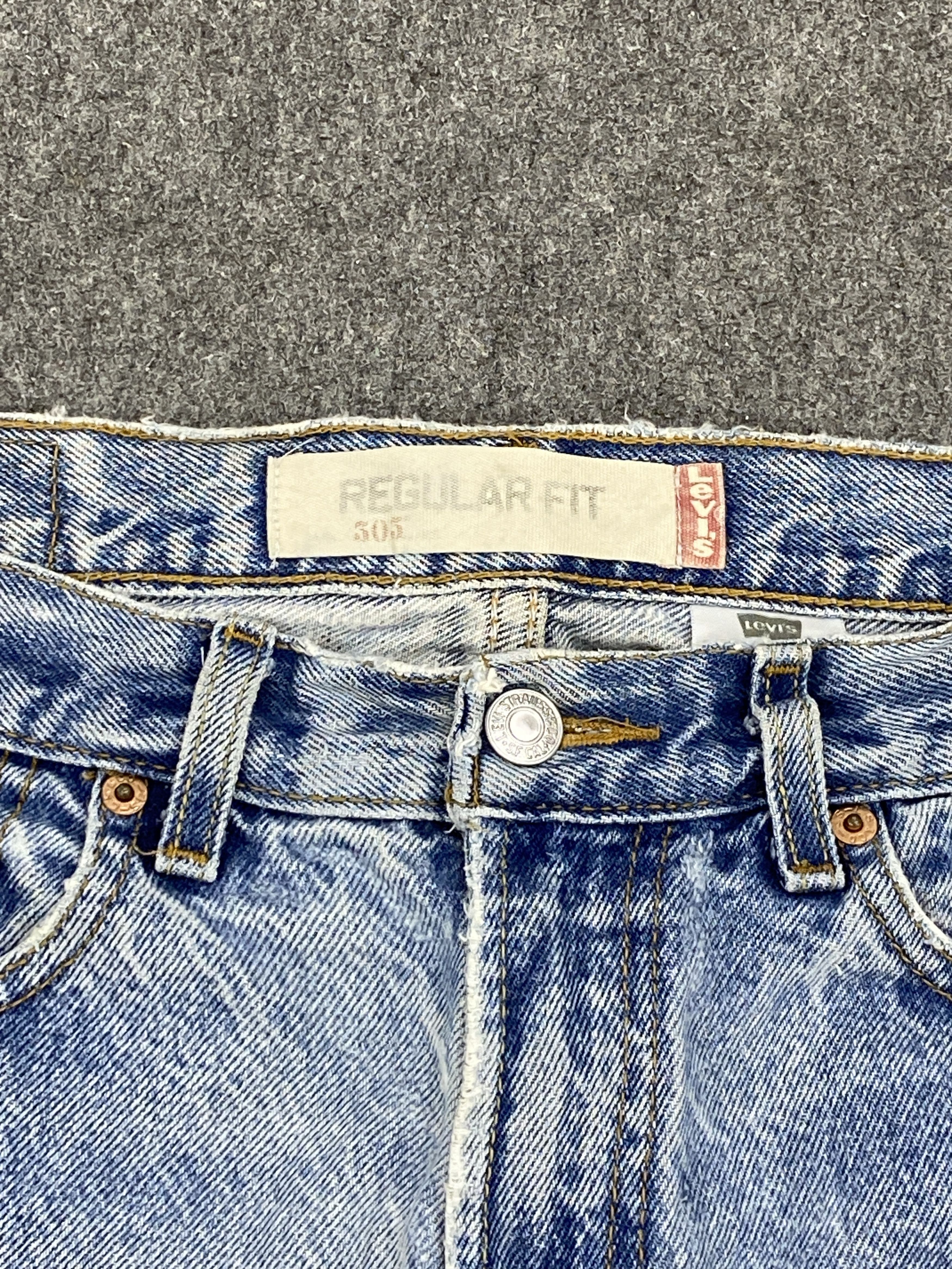 Levi's Vintage Levis 505 Faded Blue Distressed Jeans DP2688 Size US 30 / EU 46 - 8 Thumbnail