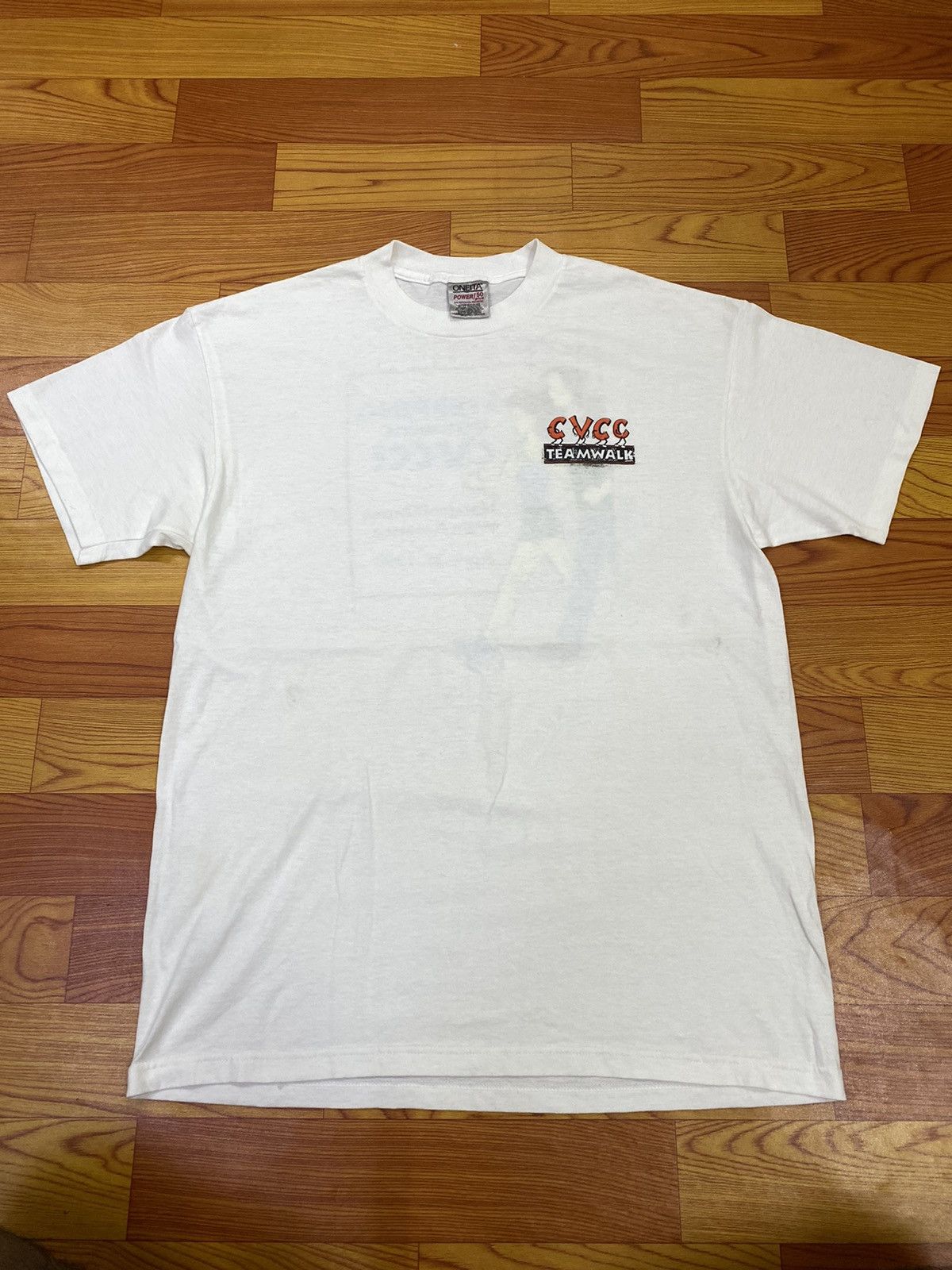 Vintage Vintage 90s CVCC Walk America Tee Size US L / EU 52-54 / 3 - 1 Thumbnail