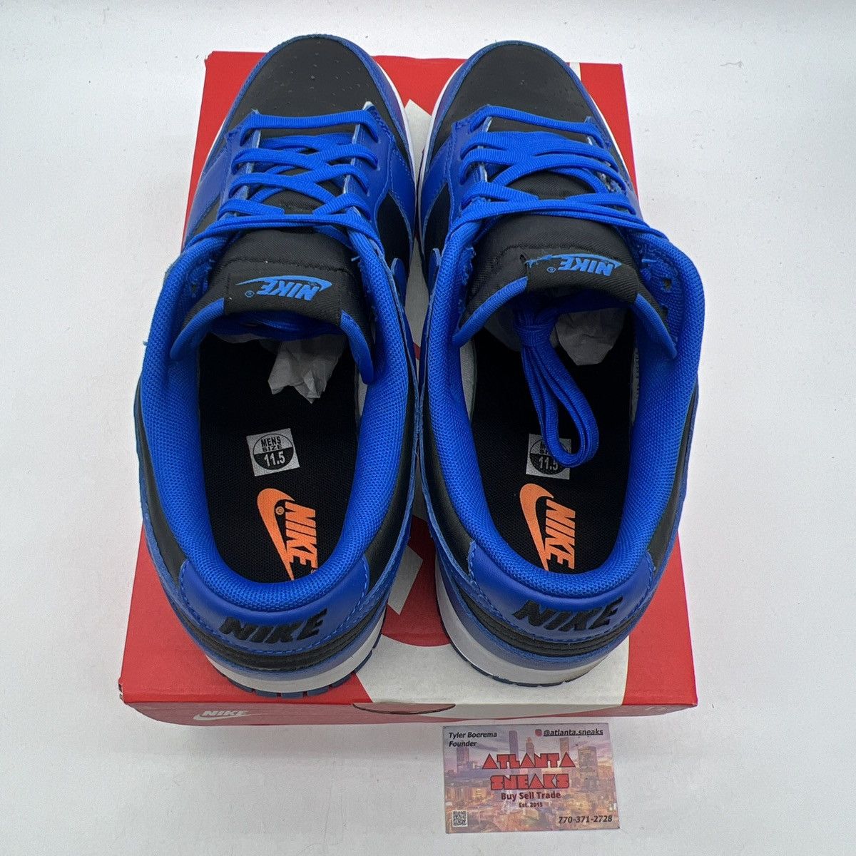 Nike Nike dunk low hyper cobalt Size US 11.5 / EU 44-45 - 9 Thumbnail