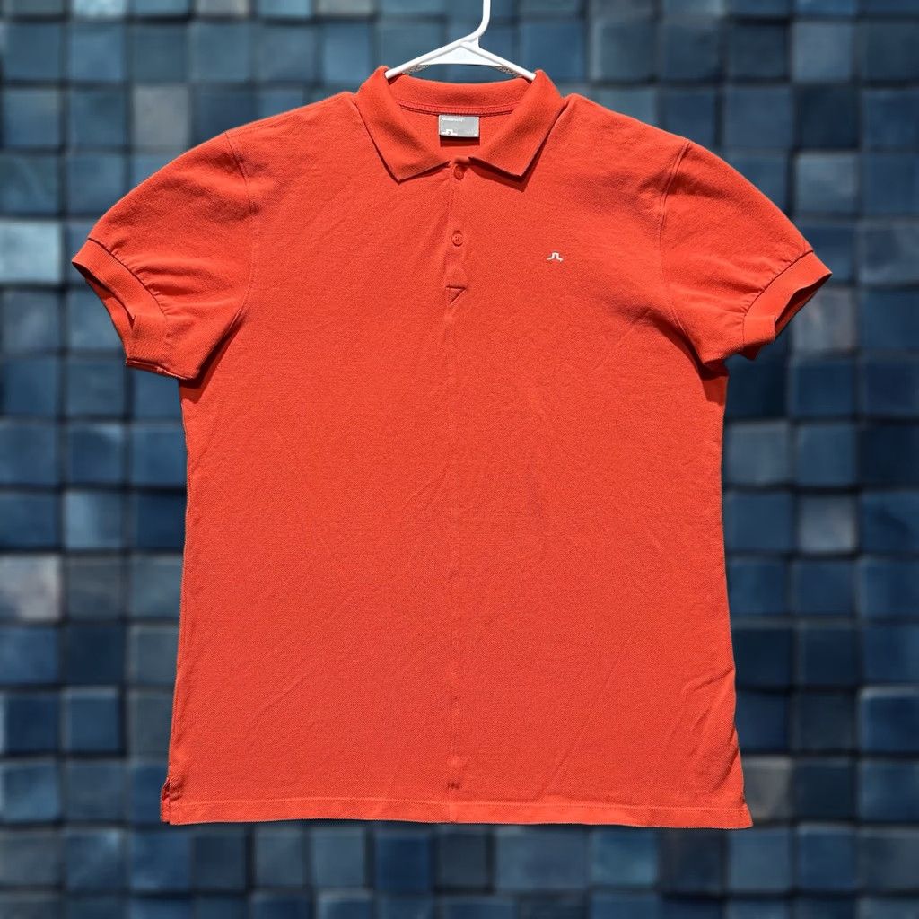 J.Lindeberg J.Lindeberg Polo Shirt Mens Medium Orange Golf Performance Logo Preppy EUC Size US M / EU 48-50 / 2 - 1 Thumbnail