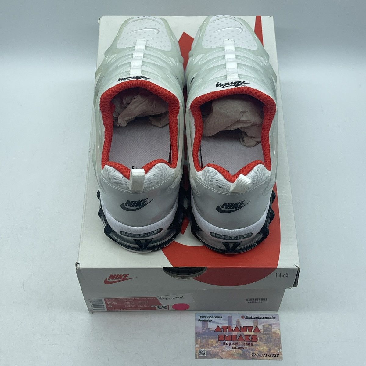 Nike Stussy x air zoom spiridon kukini white Size US 7 / EU 40 - 6 Thumbnail
