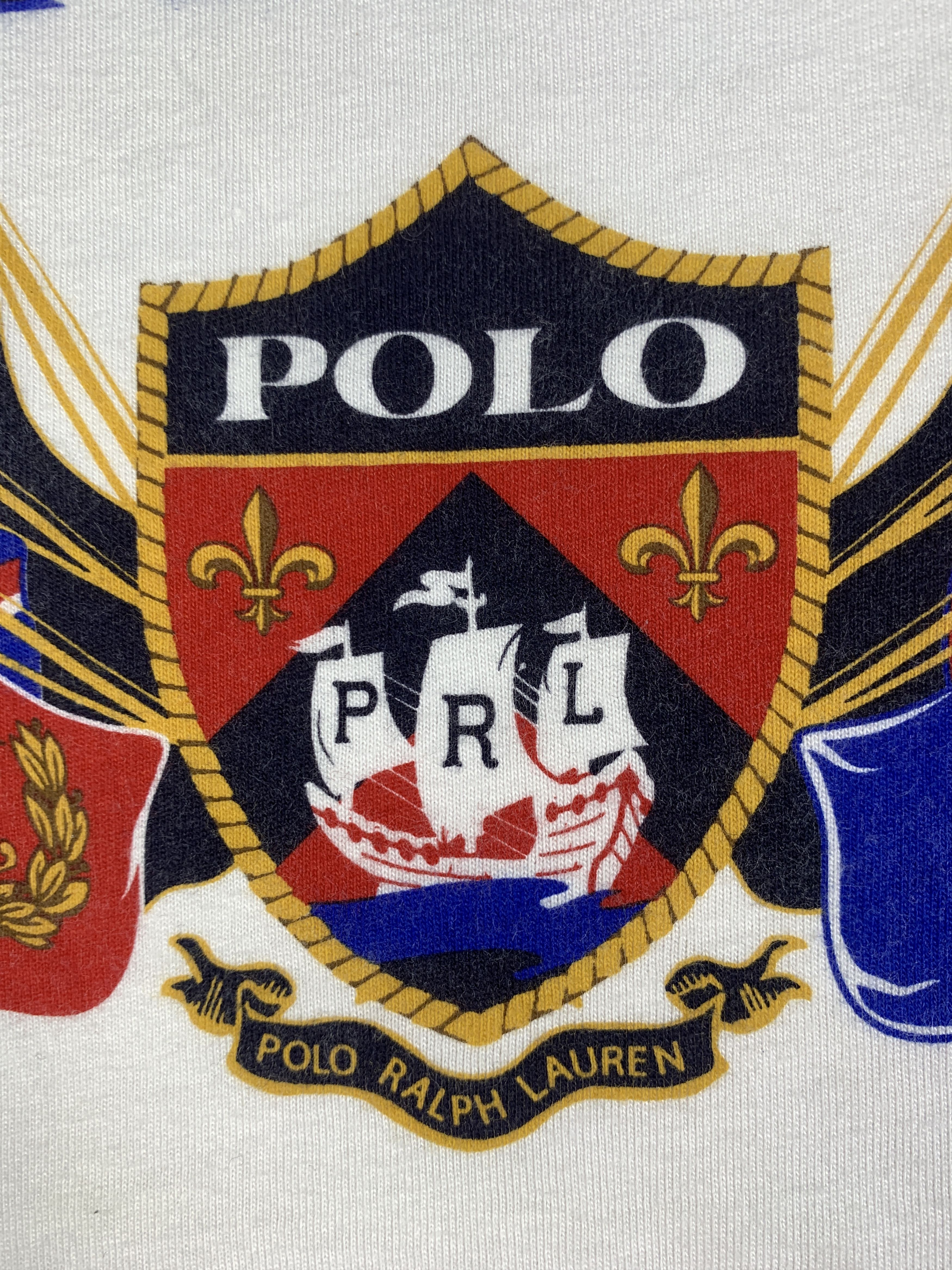 Polo Ralph Lauren Polo by Ralph Lauren White Royal Logo Baby Tee (S) Size S / US 4 / IT 40 - 4 Thumbnail