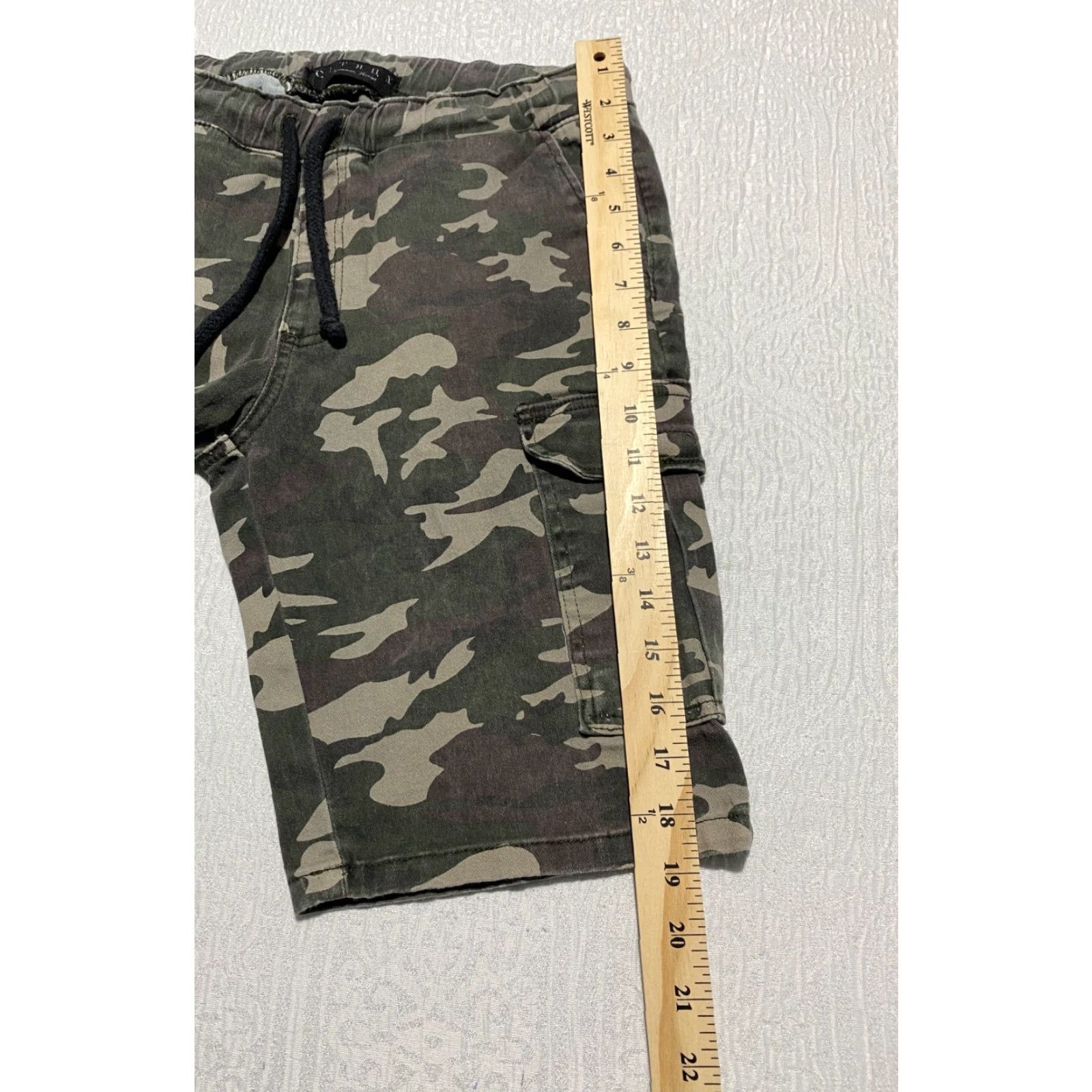 Vintage Citrus Men's Camo Cargo Shorts Size 29 Green Size US 29 - 7 Thumbnail