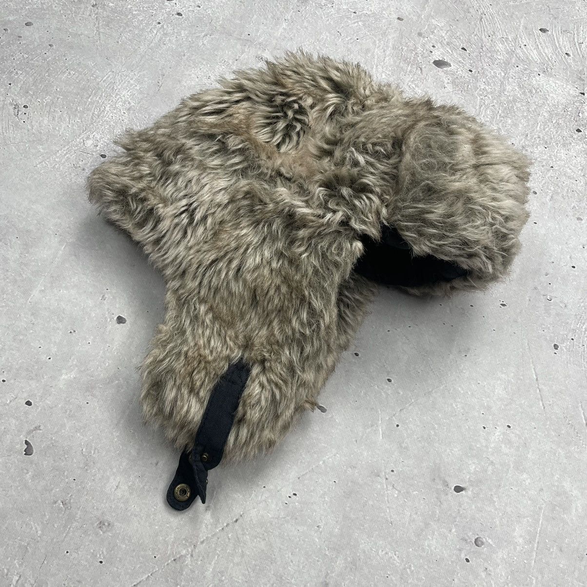 Japanese Brand × Vintage Vintage Y2K USHANKA Mohair Fuzzy 90’s Hat Asap Rocky Stule Size ONE SIZE - 4 Thumbnail