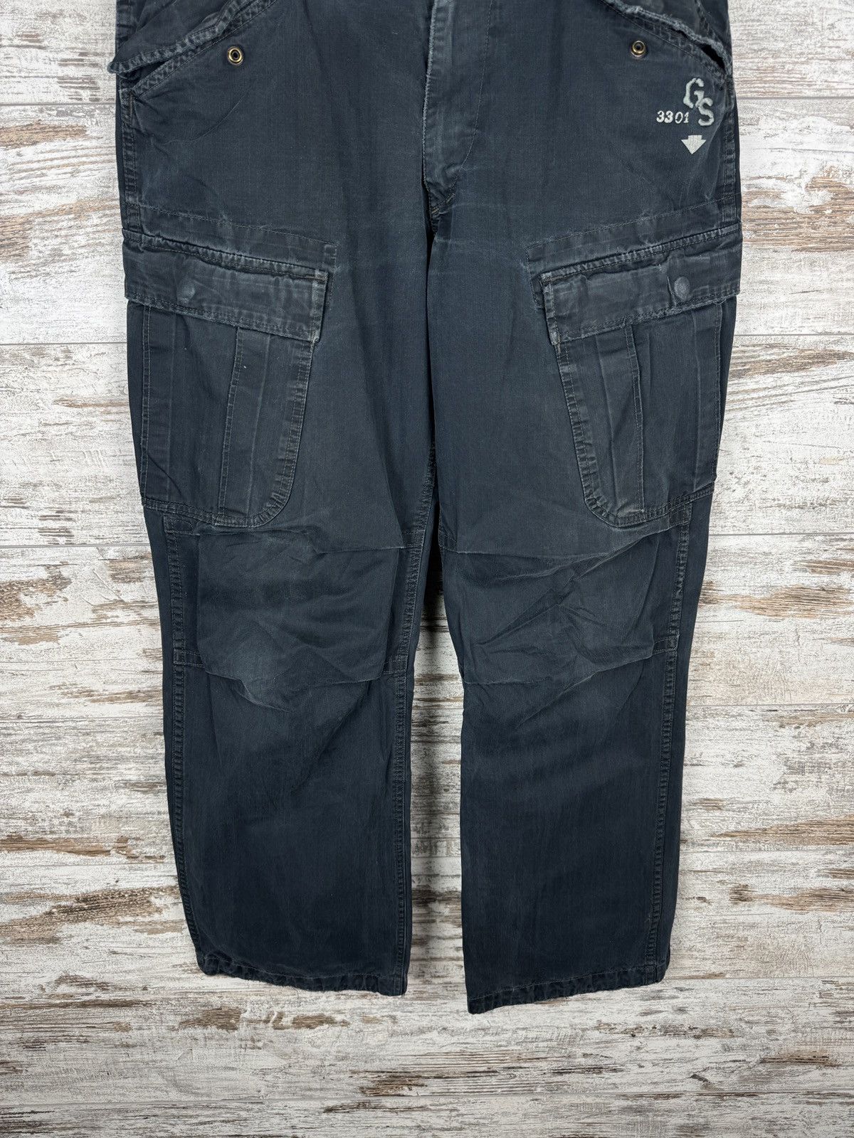 G-Star × Vintage Mens Vintage Distressed G Star Raw cargo pants jeans denim Size US 36 / EU 52 - 4 Thumbnail