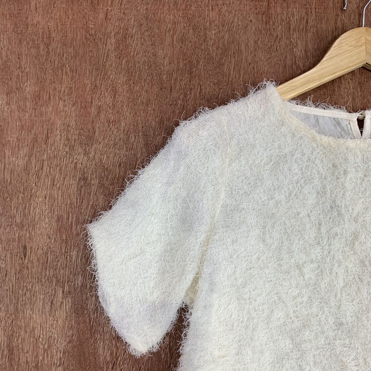 Homespun Knitwear × Vintage Retro Girl Mohair Furr fabric Sweatshirt Size S / US 4 / IT 40 - 6 Thumbnail