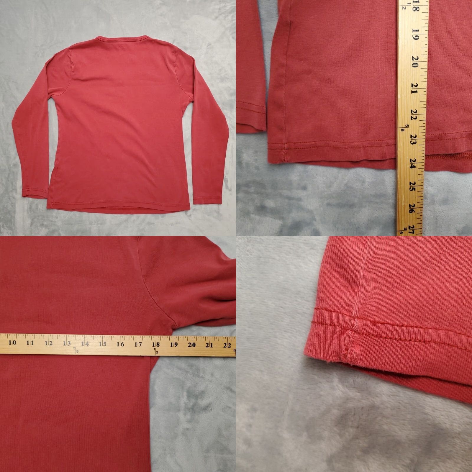 Carhartt VINTAGE Carhartt Shirt Womens L Red Long Sleeve Pullover Tee 100% Cotton Outdoor Work Size L / US 10 / IT 46 - 8 Thumbnail