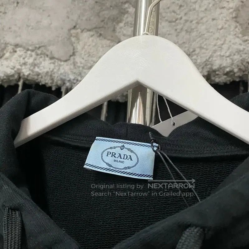 Prada Prada Black Cotton Long Sleeve Hoodie. Size US XS / EU 42 / 0 - 6 Thumbnail