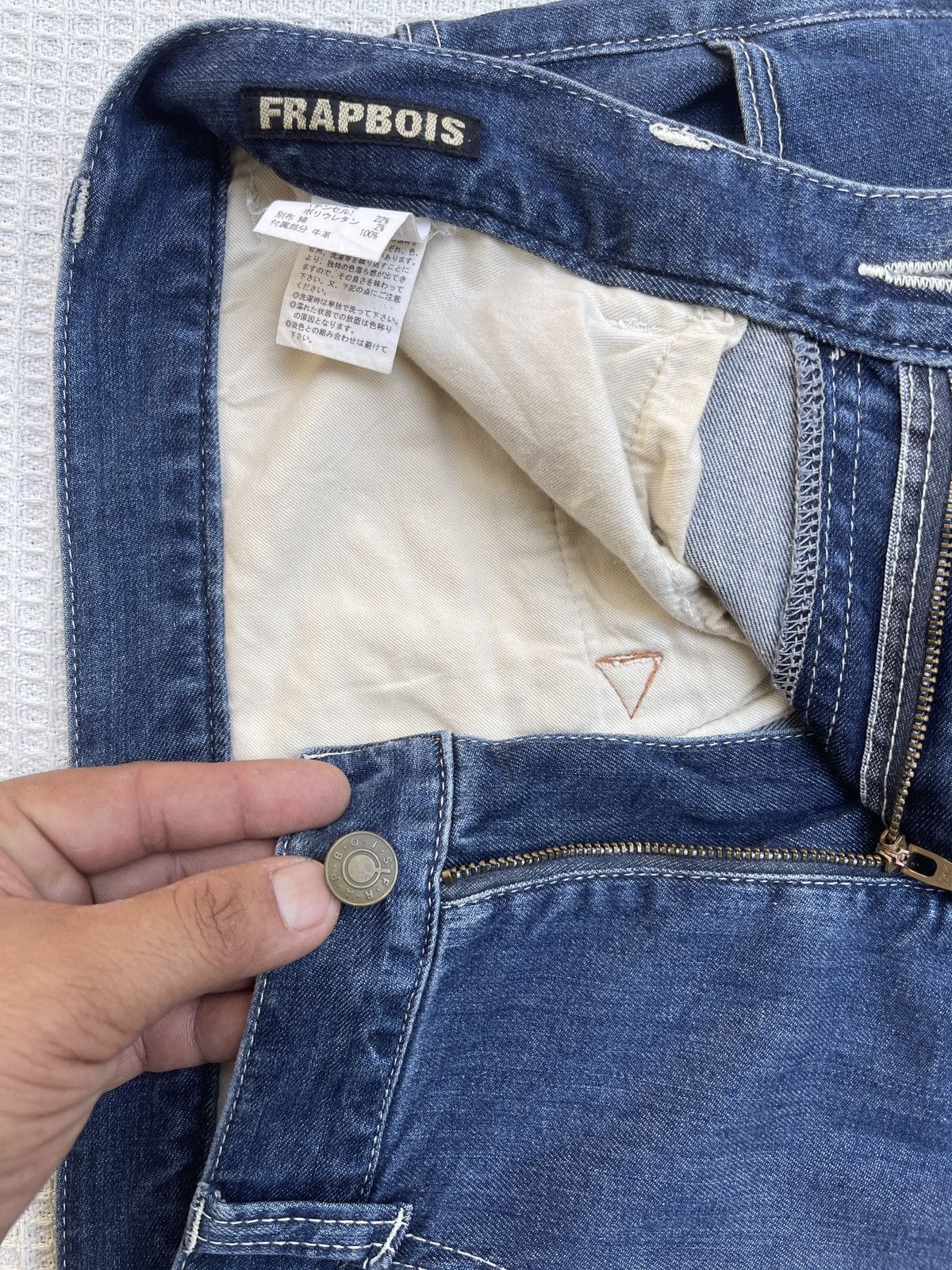 Frapbois LastDrop🔥Rare🔥Vtg FRAPBOIS Issey Miyake Japan Designer Jeans Size US 34 / EU 50 - 7 Thumbnail