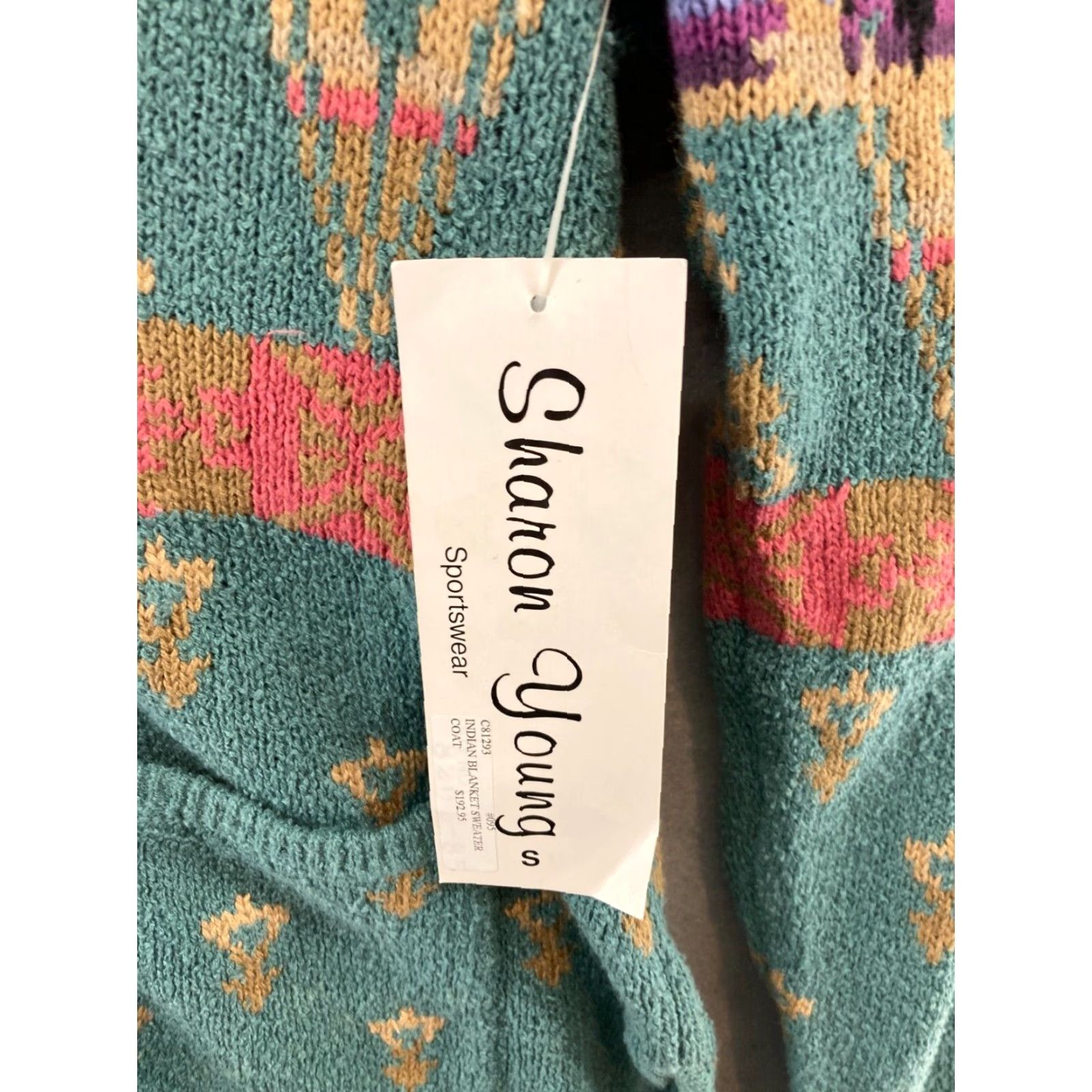 Vintage VINTAGE Sharon Young Sweater Cardigan Womens Small Southwestern Geometric Knit V-Neck Western Cowgirl All Seasons Mens/Womens? Size S / US 4 / IT 40 - 6 Thumbnail