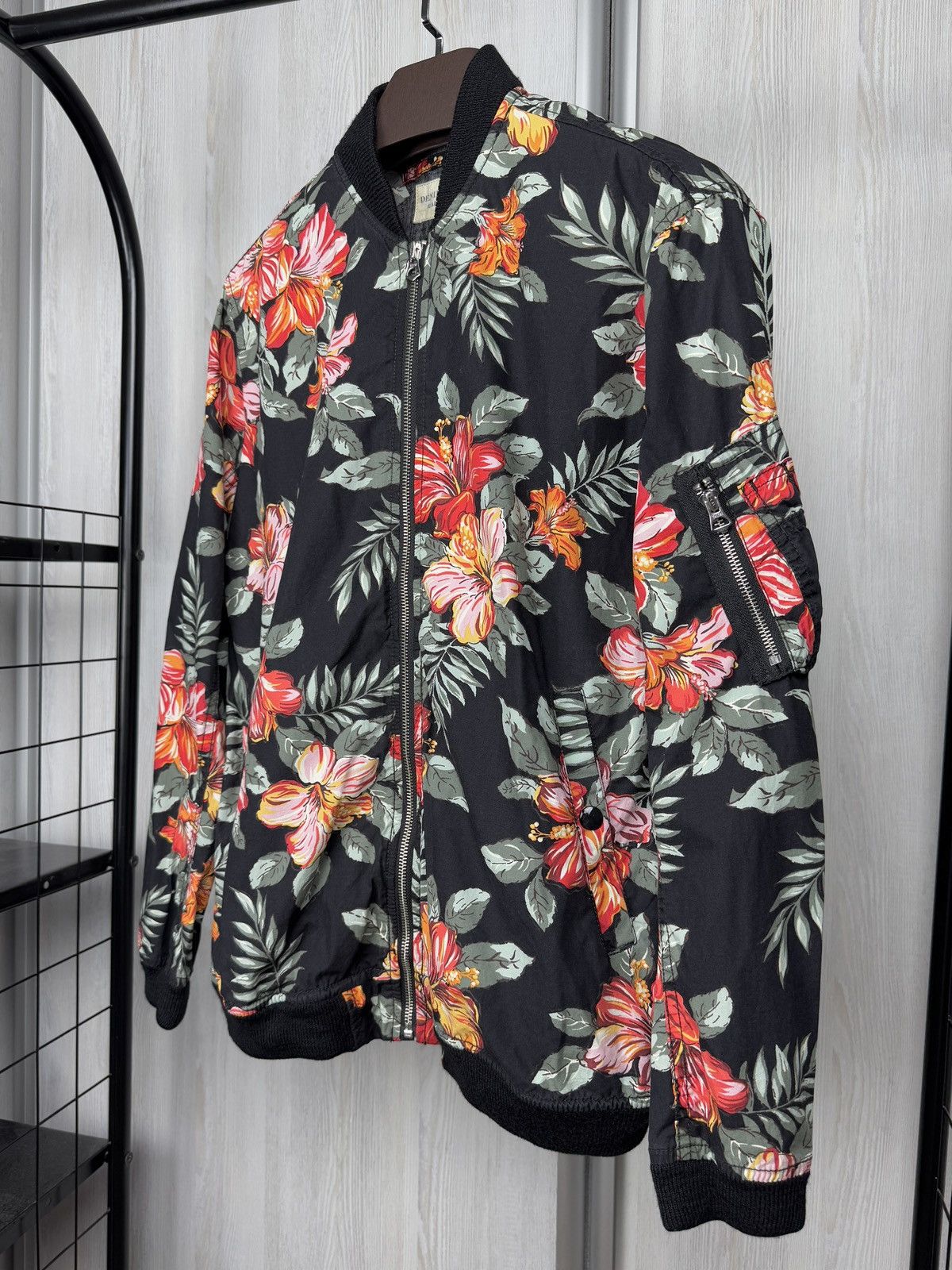 Denim & Supply Ralph Lauren Denim & Supply Ralph Lauren Black Tropic Floral Print Bomber Size US M / EU 48-50 / 2 - 5 Thumbnail