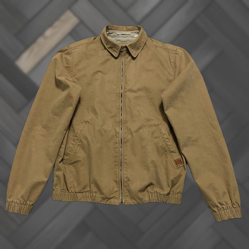 Ben Sherman Ben Sherman Bomber Jacket Mens Size S Beige Full Zip Loop Collar Regular Coat/Jacket Size US S / EU 44-46 / 1 - 1 Thumbnail