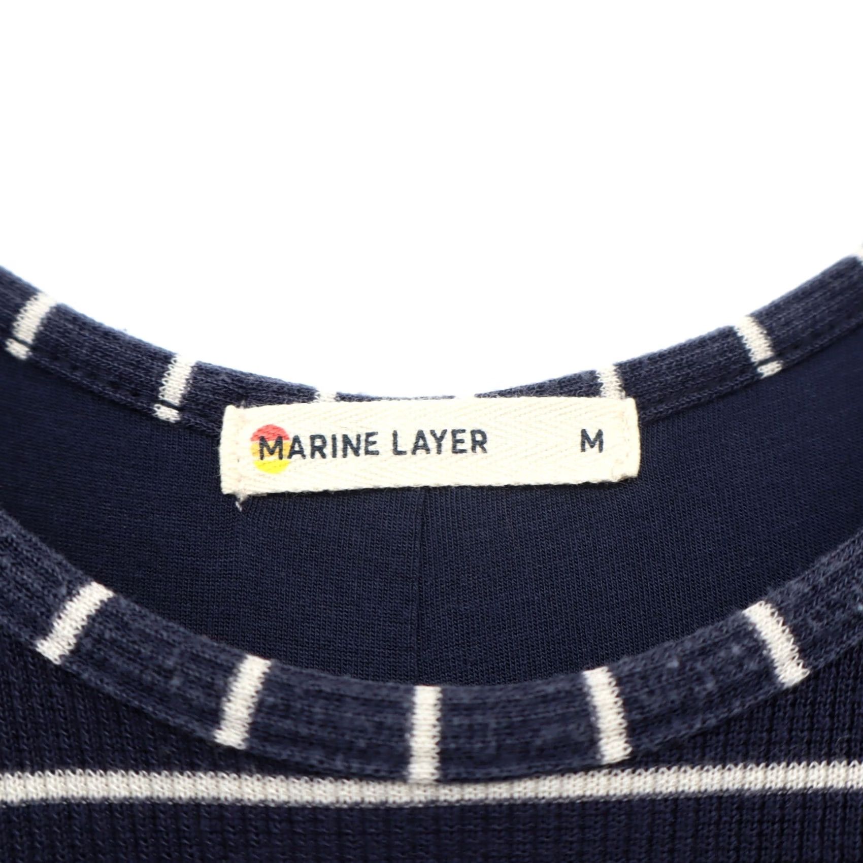 Marine Layer Marine Layer Striped Midi Dress Knit Coastal Nautical Navy Sz M Women Size M / US 6-8 / IT 42-44 - 4 Thumbnail