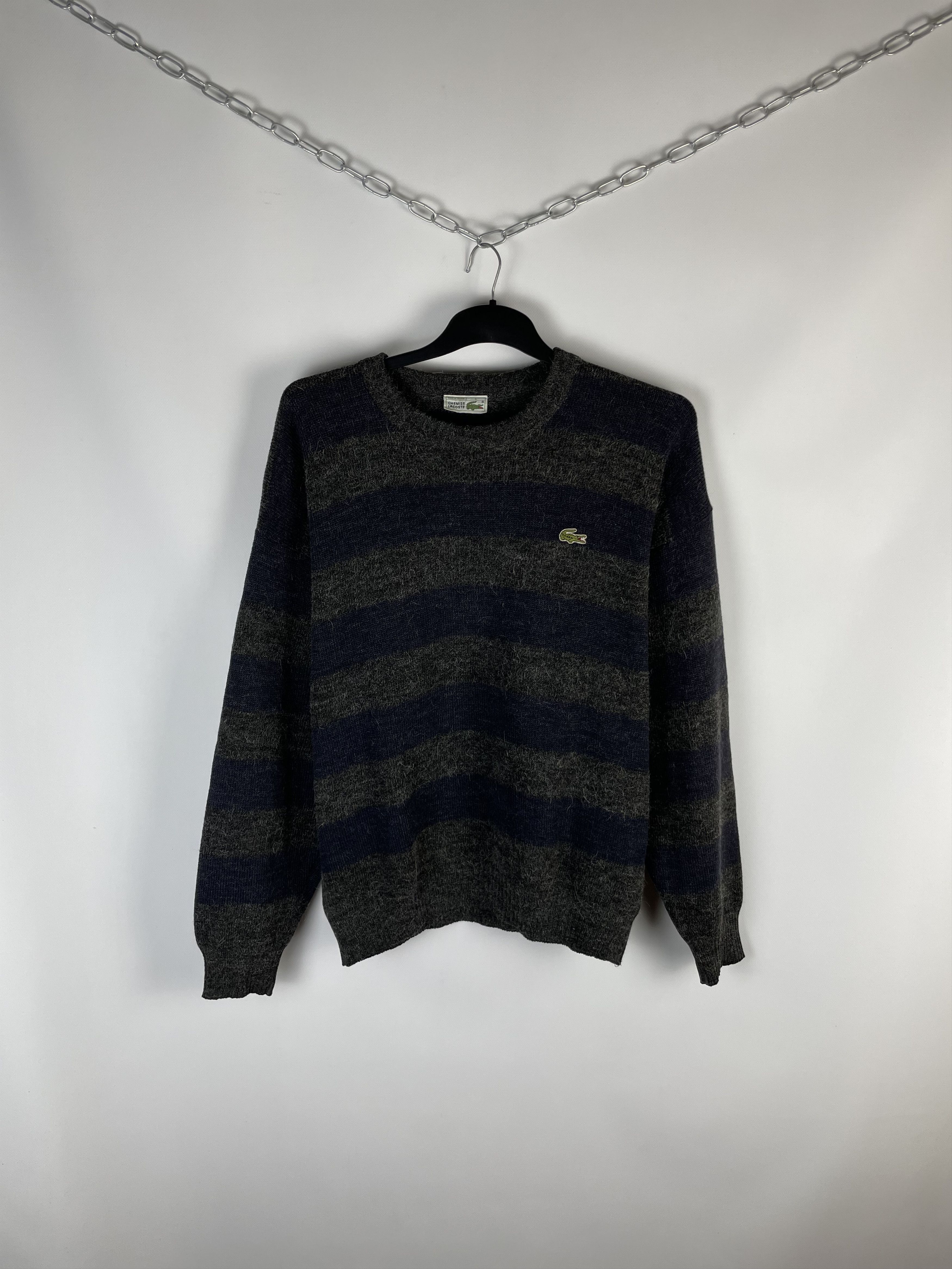 Lacoste × Vintage Lacoste Vintage Check Knit Sweater Size US L / EU 52-54 / 3 - 1 Thumbnail