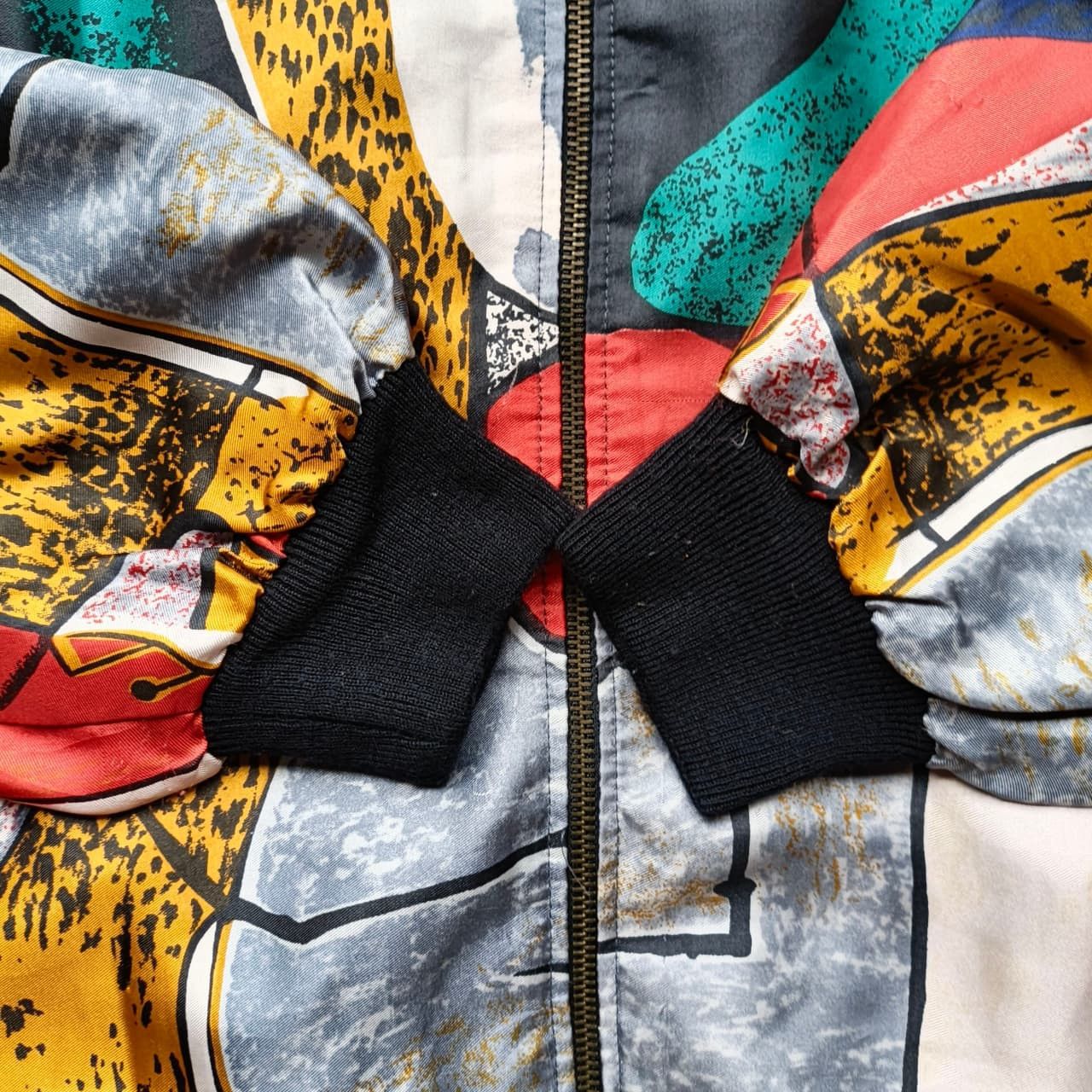 Vintage Picasso 90's Zip Bomber Jacket Size US L / EU 52-54 / 3 - 6 Thumbnail