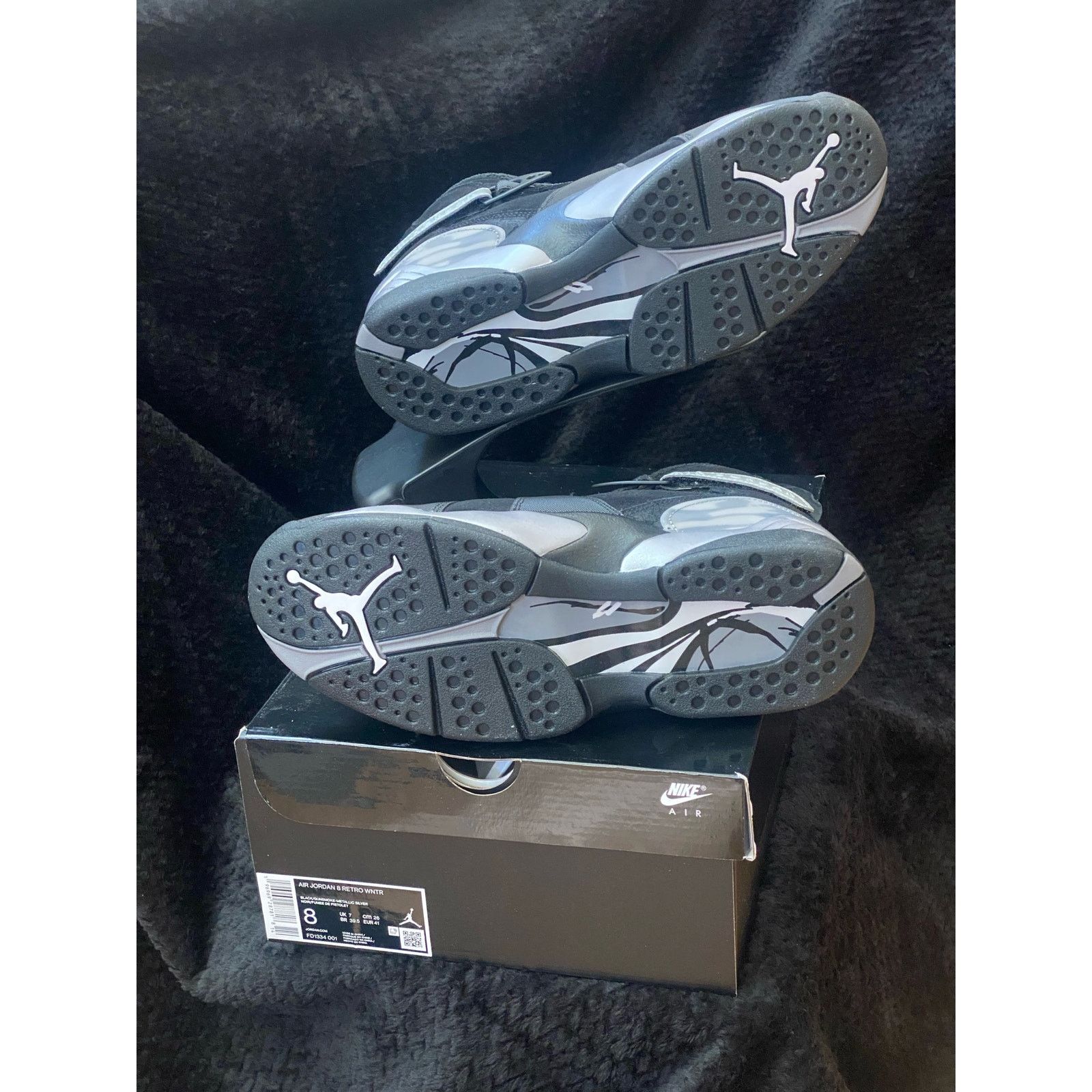Nike Air Jordan 8 Retro WNTR Gunsmoke sz m8 w9.5 Size US 8 / EU 41 - 3 Thumbnail