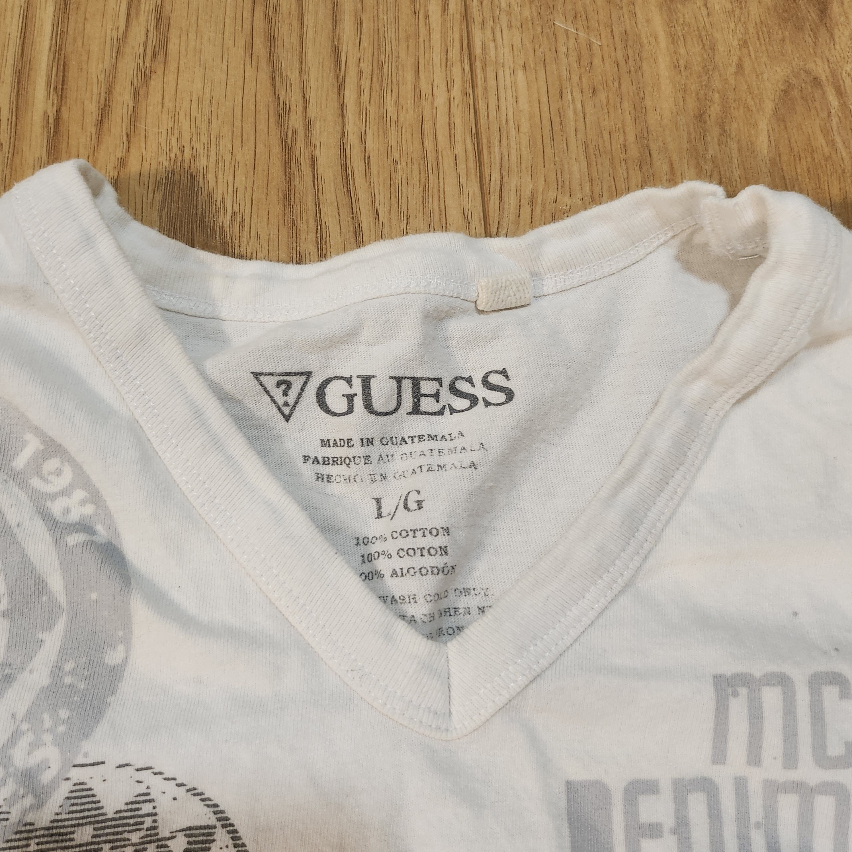 Guess White Los Angeles Guess tee Size US L / EU 52-54 / 3 - 3 Thumbnail