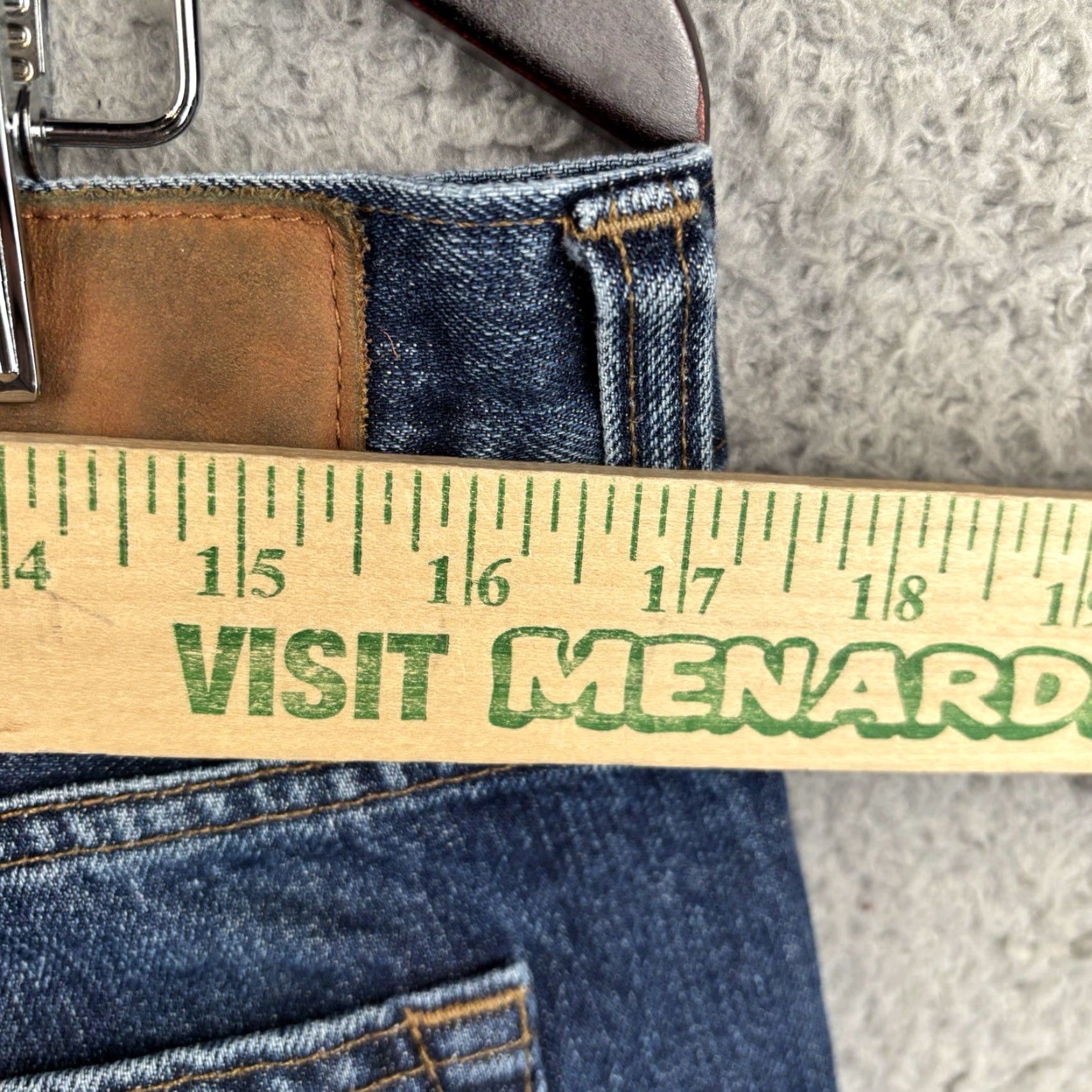 J.Crew VINTAGE (not applicable) J. Crew 484 Slim Fit Jeans Mens 33x32 Blue Denim Whiskered 100% Cotton Comfort Stretch Denim Shirt? Size US 33 - 5 Thumbnail