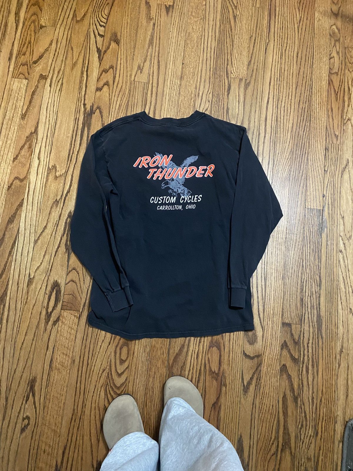 Vintage Vintage biker eagle long sleeve t shirt Size US L / EU 52-54 / 3 - 2 Thumbnail