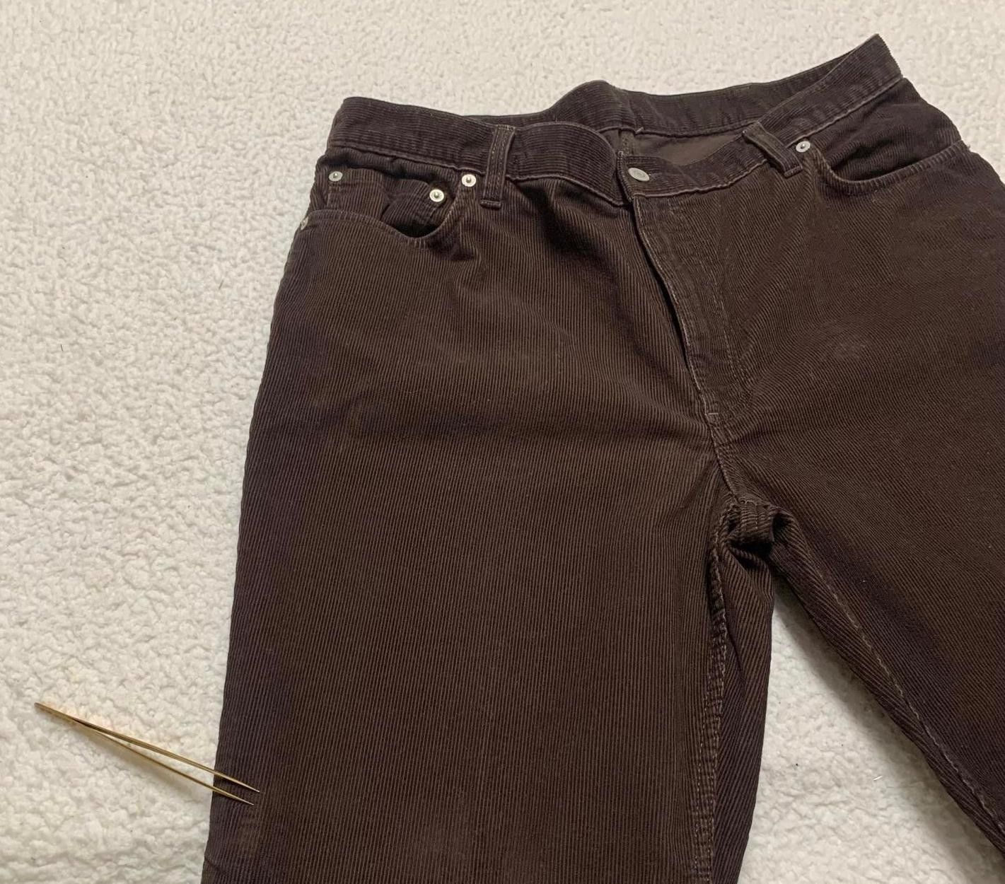 Lands' End Lands' End Men's 38 Brown Tapered Corduroy Pants Size US 38 / EU 54 - 12 Thumbnail