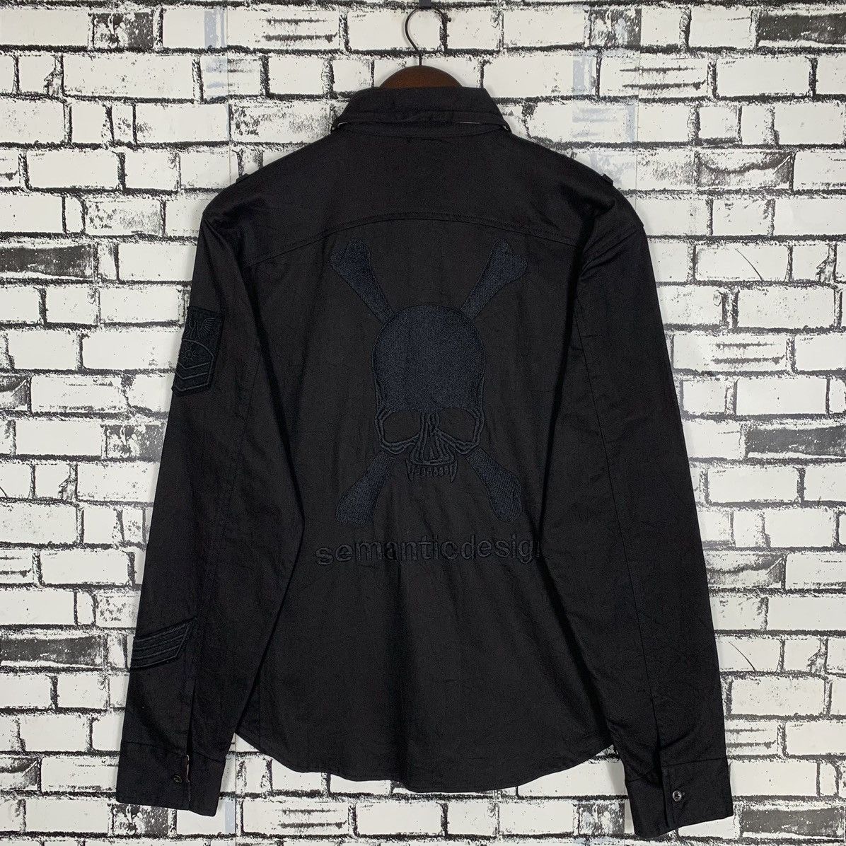 Japanese Brand × semanticdesign Japanese Brand Semantic Design Skull Button Up Shirt Size US M / EU 48-50 / 2 - 1 Thumbnail