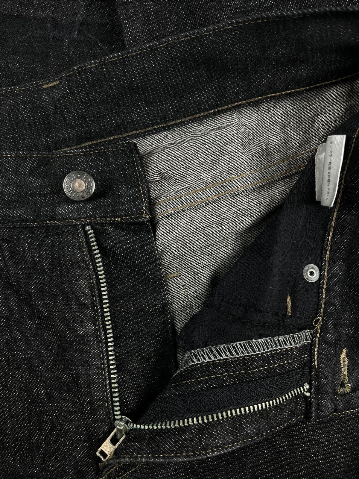 Gucci Gucci Tom Ford Vintage Black Raw Selvedge Denim Jeans Black Size US 28 / EU 44 - 7 Thumbnail