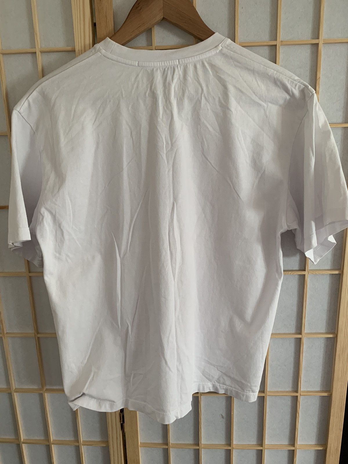 MSGM MSGM White Short-Sleeve Tee with Red and Blue Graphic Small Size US S / EU 44-46 / 1 - 4 Thumbnail