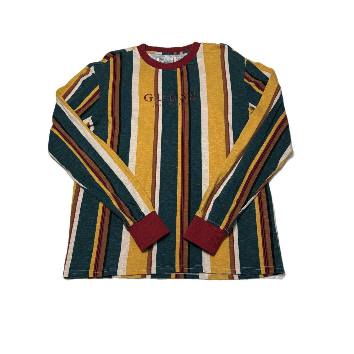 Guess × Urban Outfitters Guess Striped Long Sleeve Tee Shirt Size US M / EU 48-50 / 2 - 1 Thumbnail