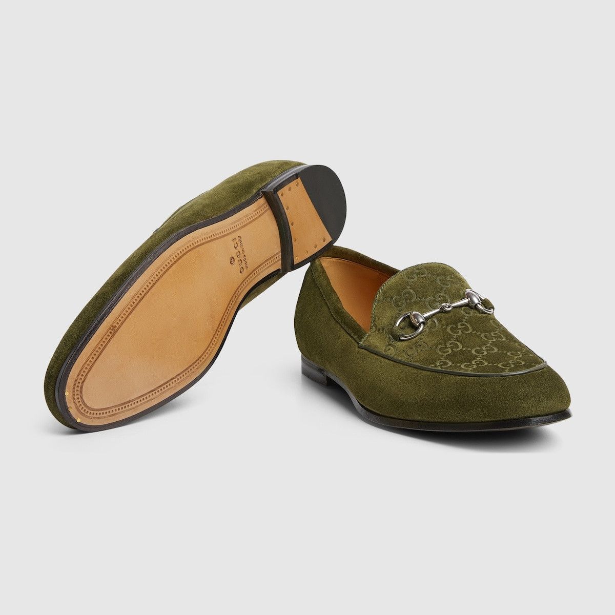 Gucci o1s1wg111025 Loafers With Horsebit in Dark Green Size US 10 / EU 43 - 8 Thumbnail