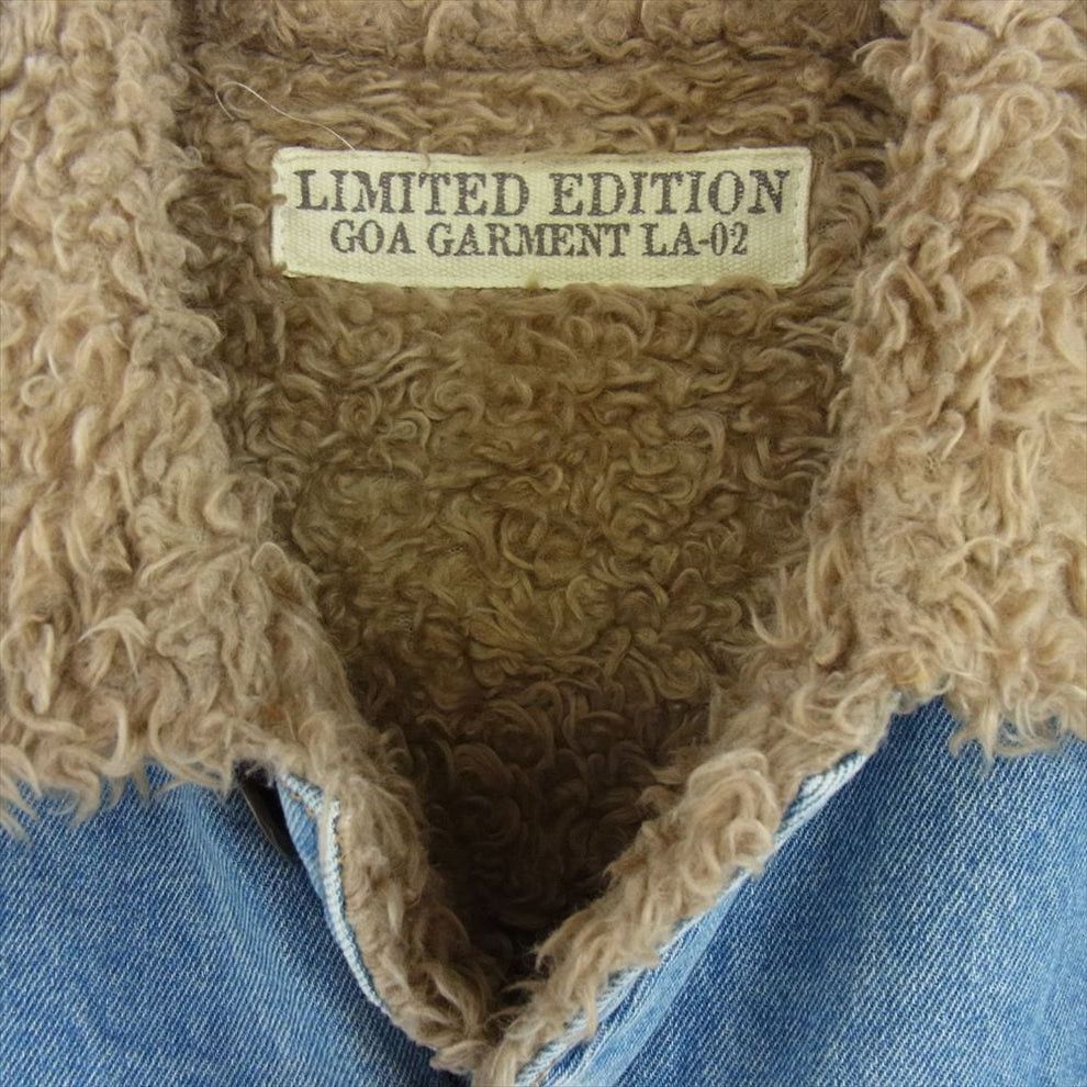 20471120 G.O.A garment La-02 denim jacket lining sherpa Size US M / EU 48-50 / 2 - 2 Thumbnail