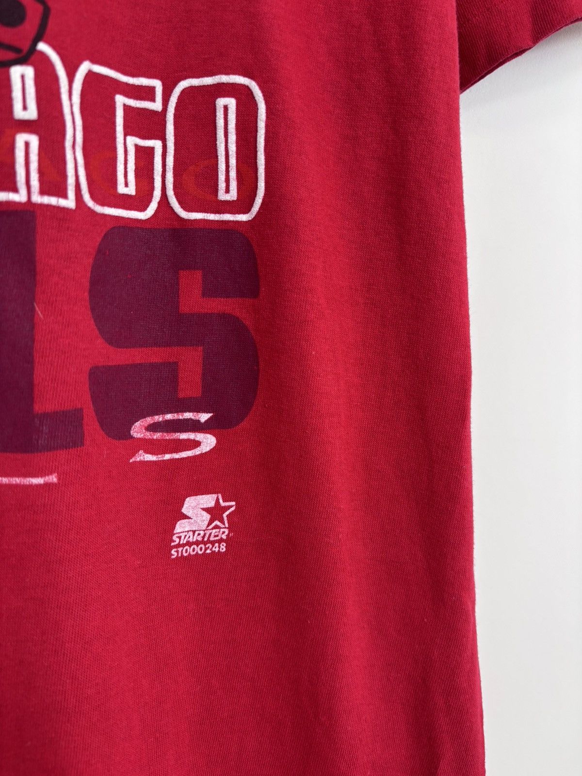 Starter Vintage 1990s Starter Chicago Bulls NBA Single Stitch Tee Size US M / EU 48-50 / 2 - 7 Thumbnail