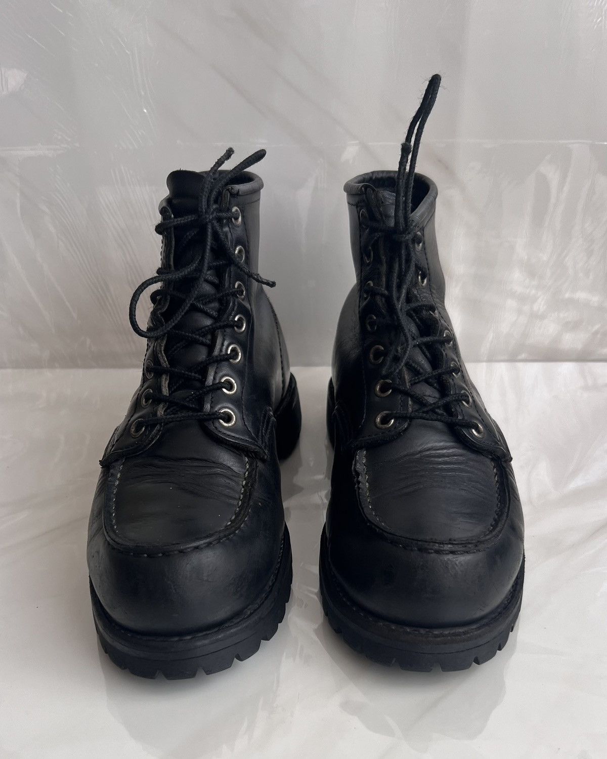 Red Wing Red wing #8130 classic moc toe black leather boot size 8 D Size US 8 / EU 41 - 2 Thumbnail
