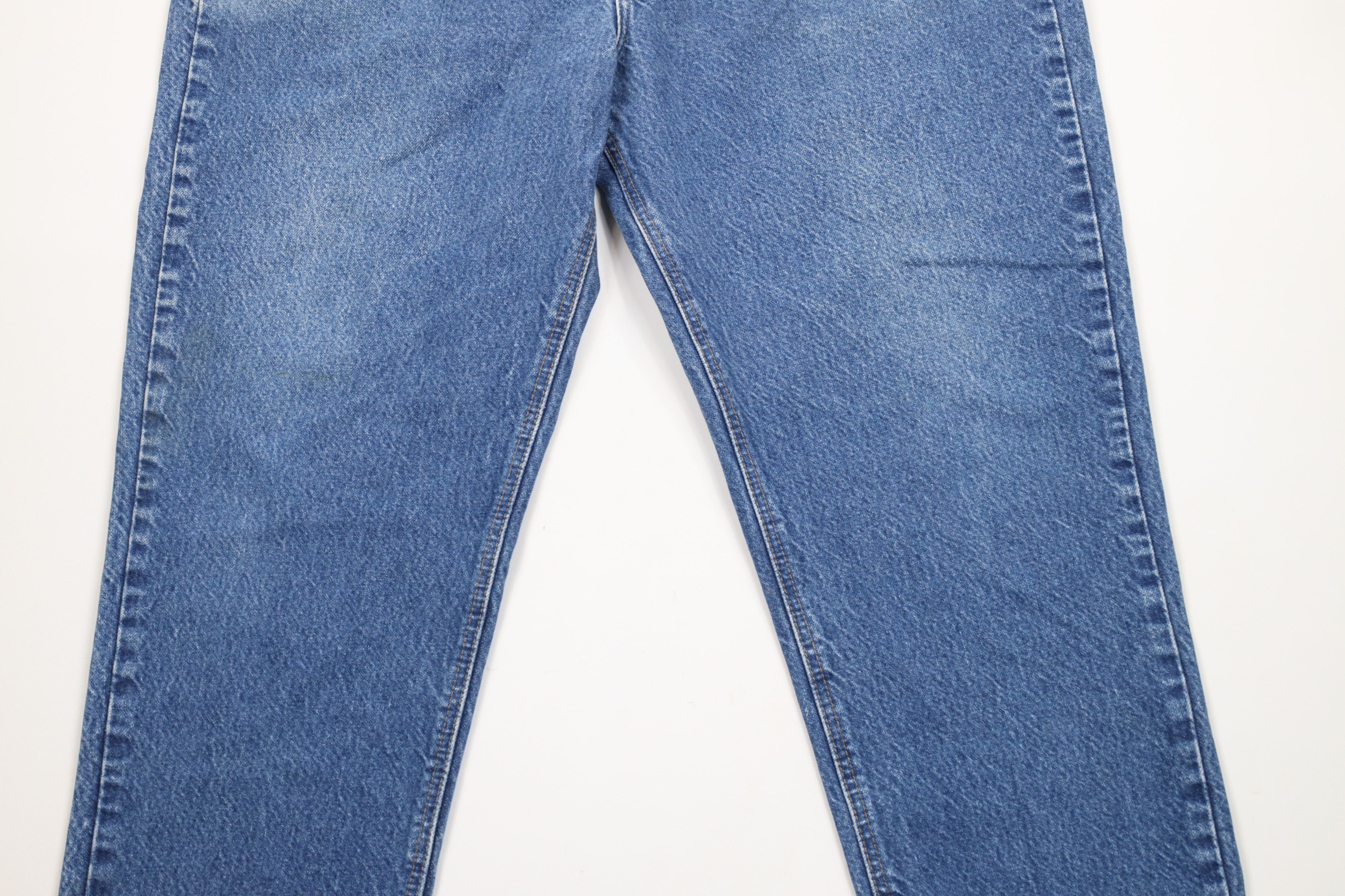 Carhartt × Vintage Vintage Carhartt Spell Out Traditional Fit Denim Jeans Blue Size US 42 / EU 58 - 3 Thumbnail