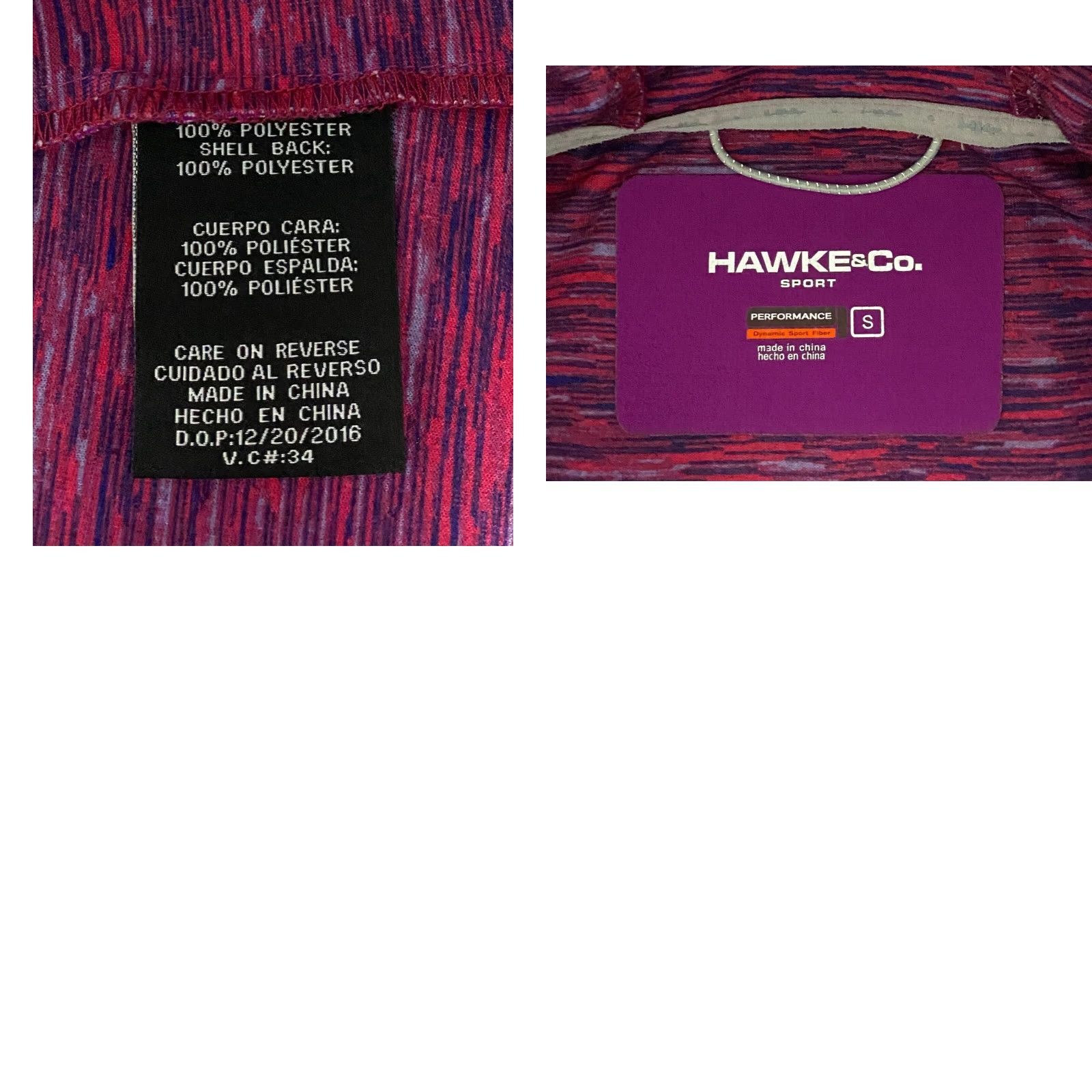 Vintage Hawke & Co Sport Performance Jacket Outerwear Hooded Pockets Women's S Purple Size S / US 4 / IT 40 - 8 Thumbnail