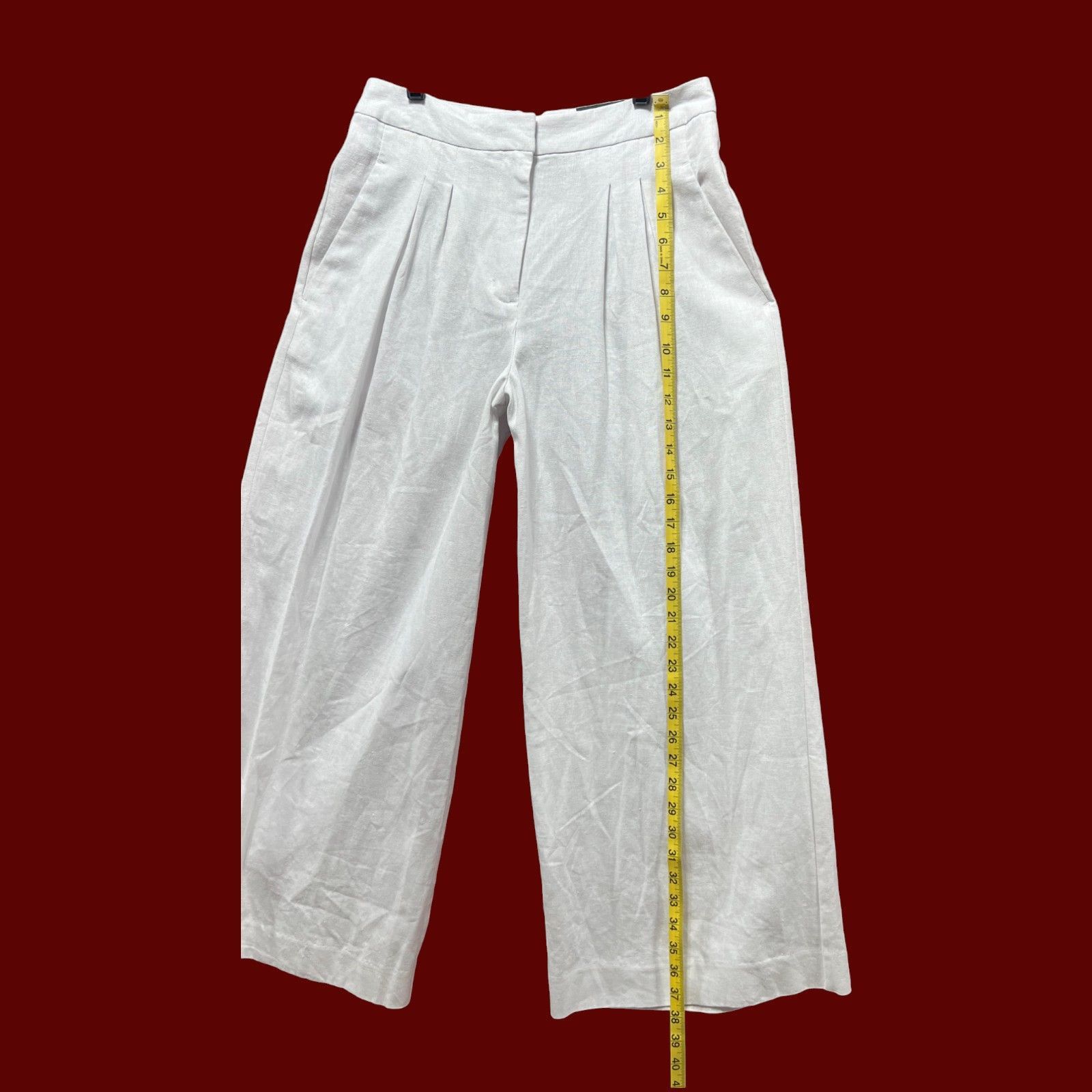 Worthington Worthington - Women's Mid-Rise Tall Cropped Pants - White - Size 26" / US 2 / IT 38 - 10 Thumbnail