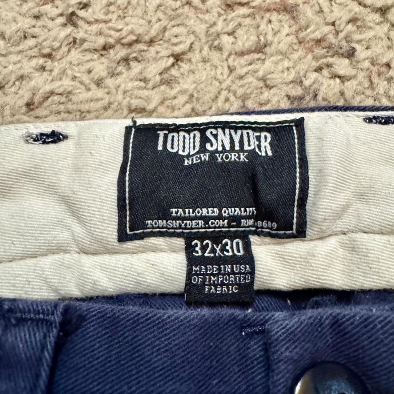 Todd Snyder Todd Snyder Basic Navy Blue Chino Pants 32" Waist Size US 32 / EU 48 - 8 Thumbnail