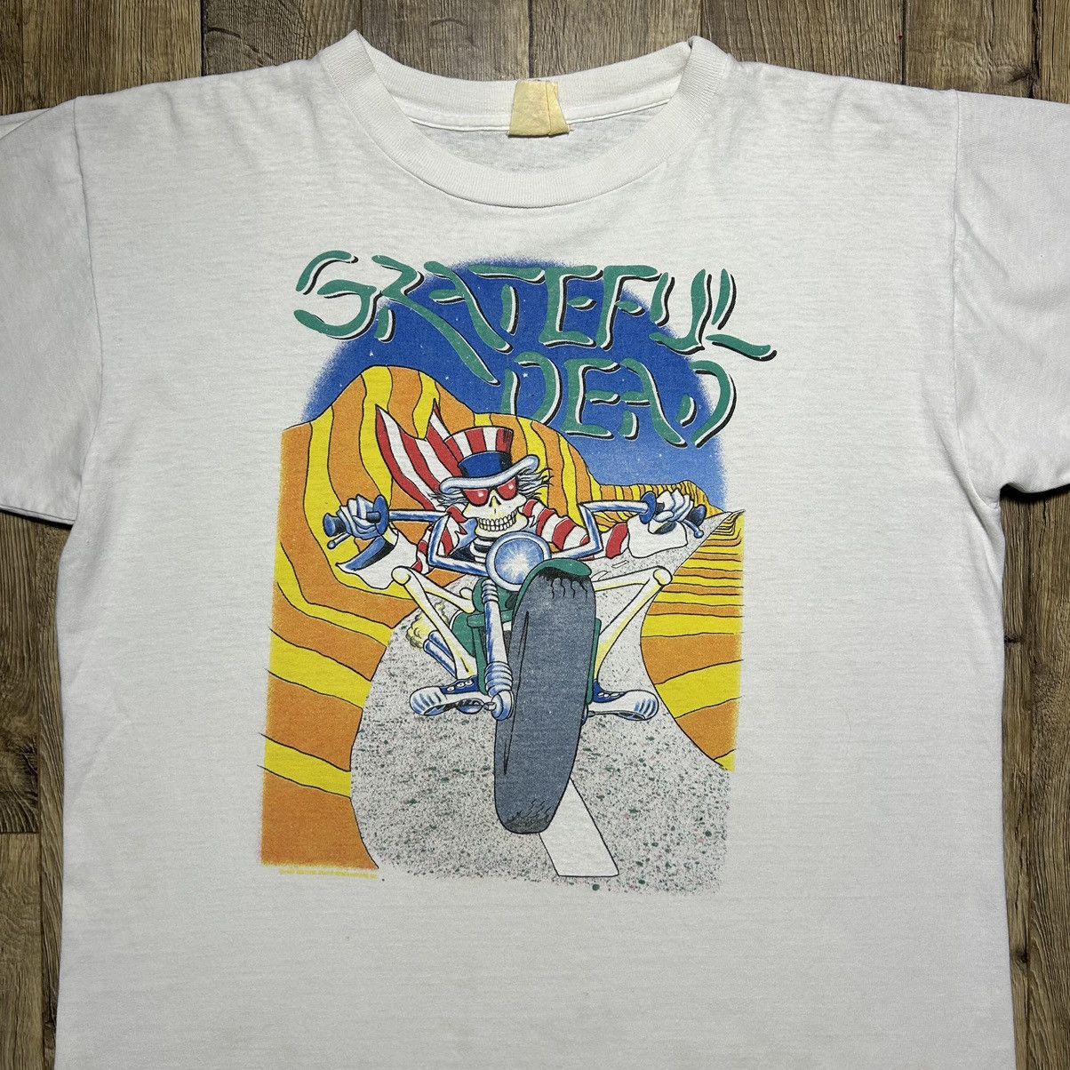Grateful Dead × Vintage Grateful Dead Motorcycle Tour T Shirt Vintage 1988 Large 80s Size US L / EU 52-54 / 3 - 2 Thumbnail