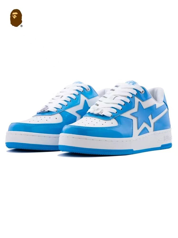 Bape BAPE STA lcon LOW BLU Size US 12 / EU 45 - 1 Preview