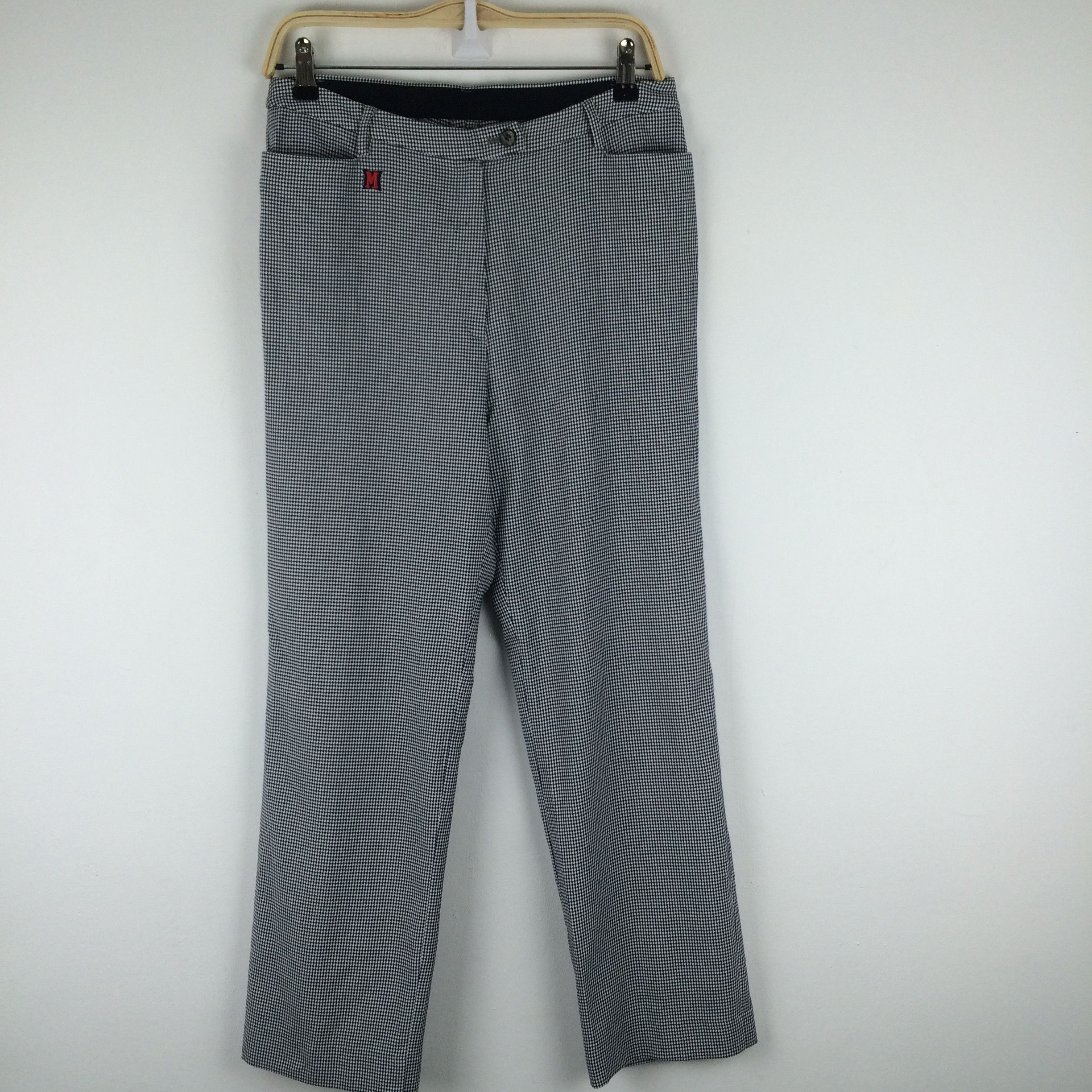 Designer × Junko Shimada X166 JUNKO SHIMADA X MUSINGWEAR HOUNDSTOOTH PANTS Size 31" - 3 Thumbnail