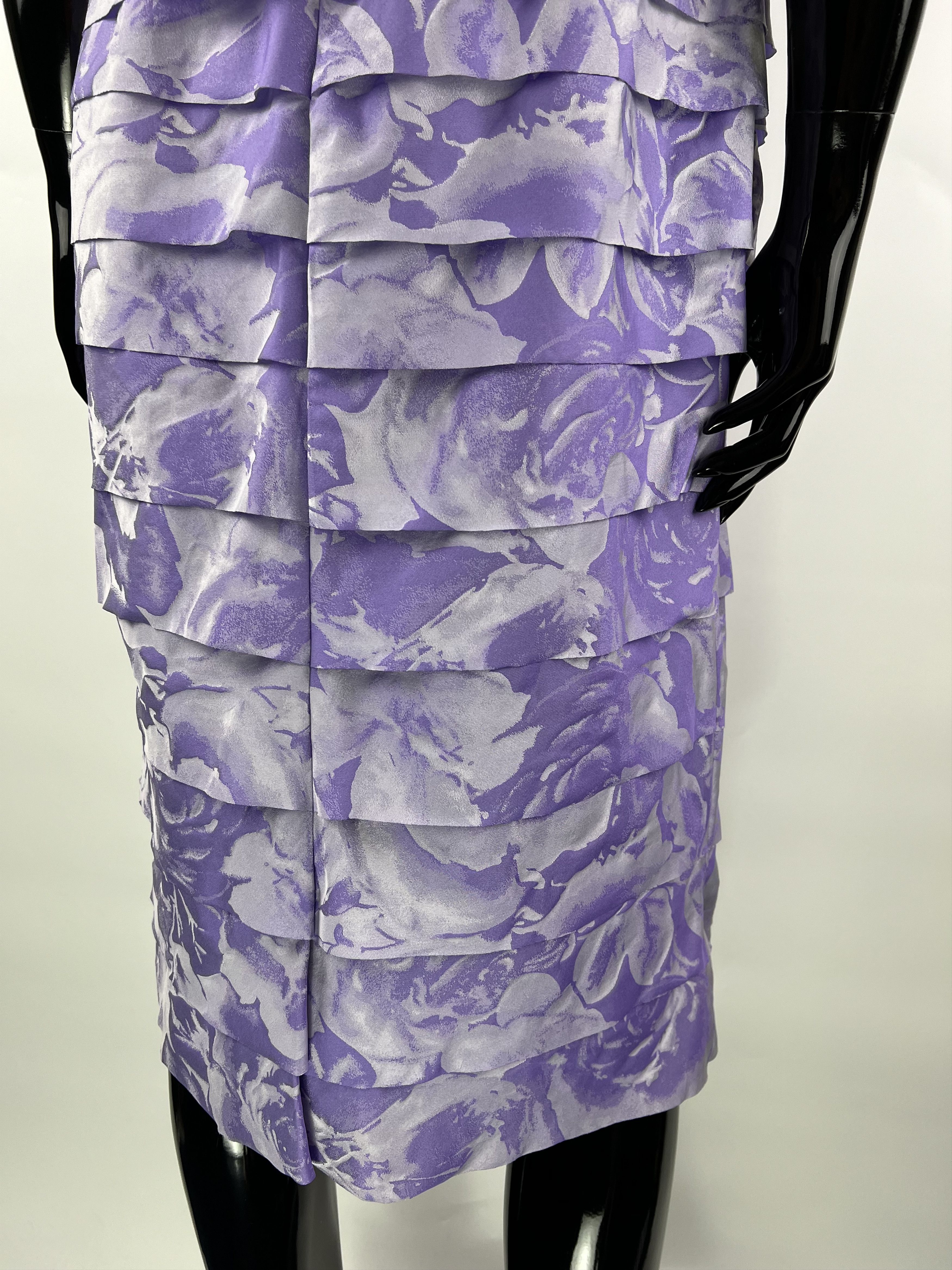 Designer Veni Infantino Floral Print Sleeveless Midi Dress UK12 US10 Size L / US 10 / IT 46 - 5 Thumbnail