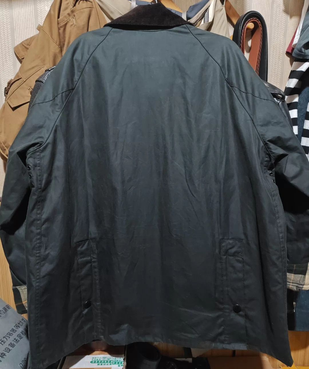 Barbour Barbour Bedale OS Japan Waxed Jacket 40 Sage Size US XXS / EU 40 - 2 Thumbnail